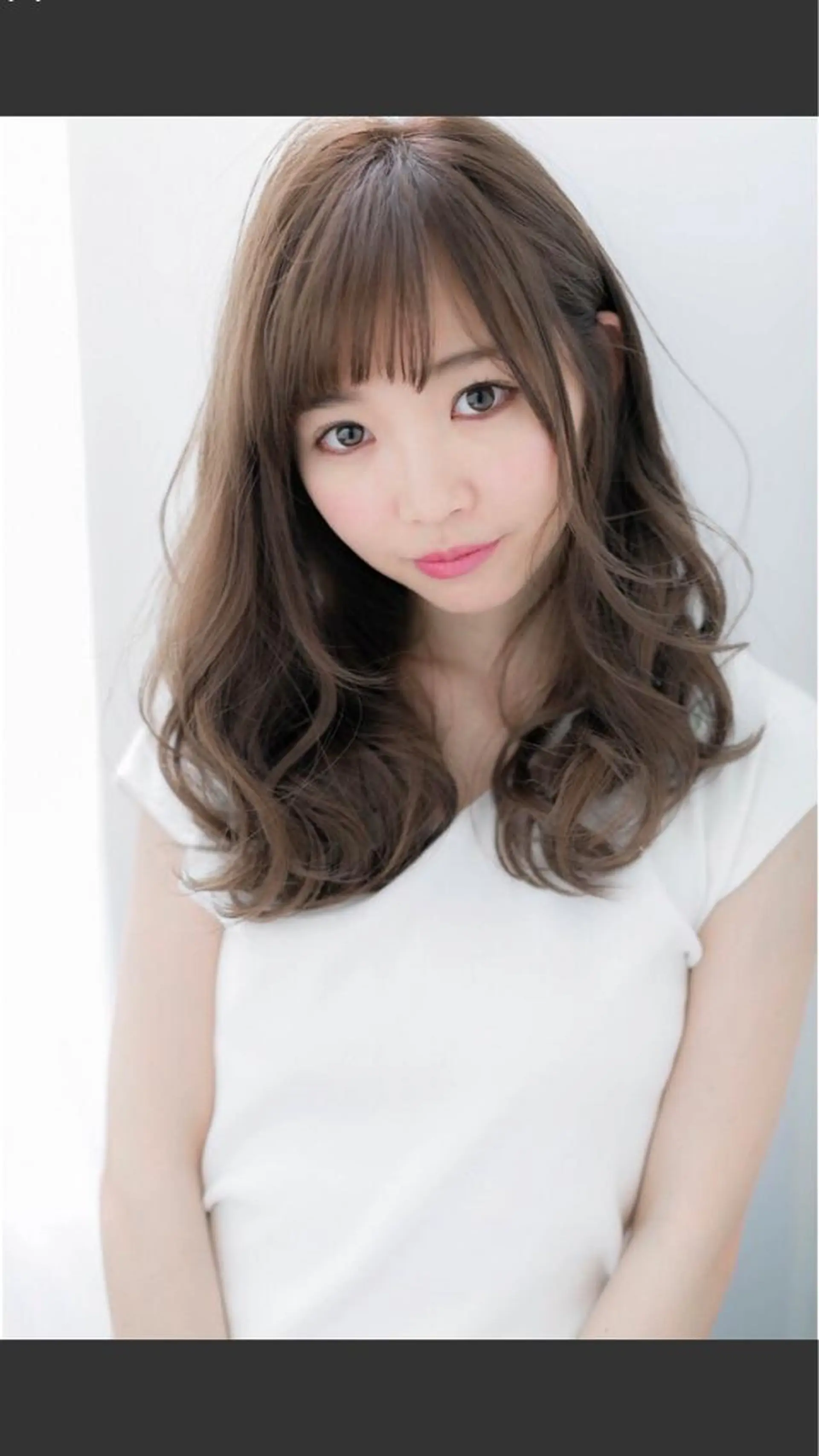 セミロング カット トリートメント 櫻田 朴のヘアスタイル