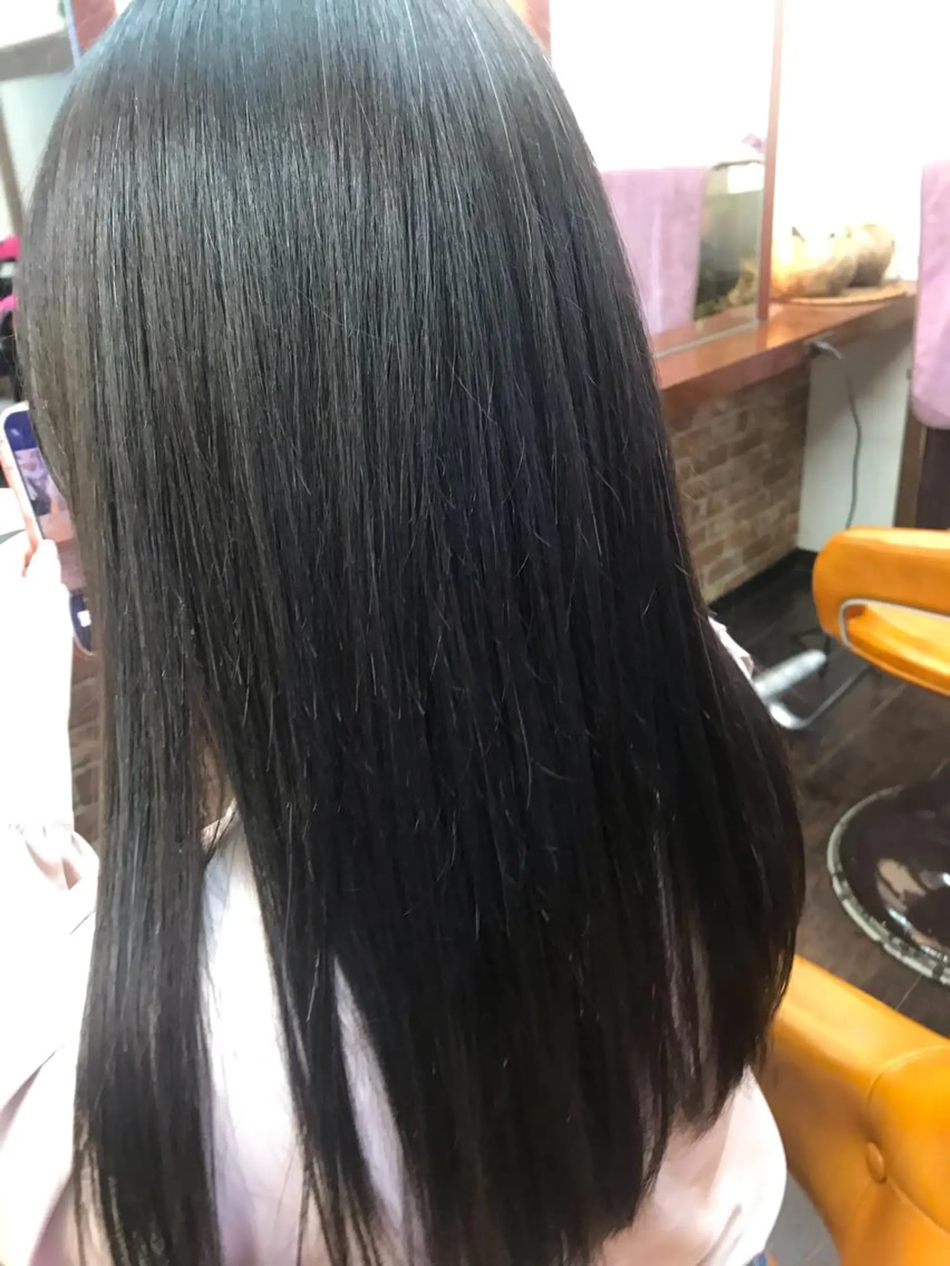 セミロング パーマ カット 縮毛矯正 トリートメント 桧山 真のヘアスタイル