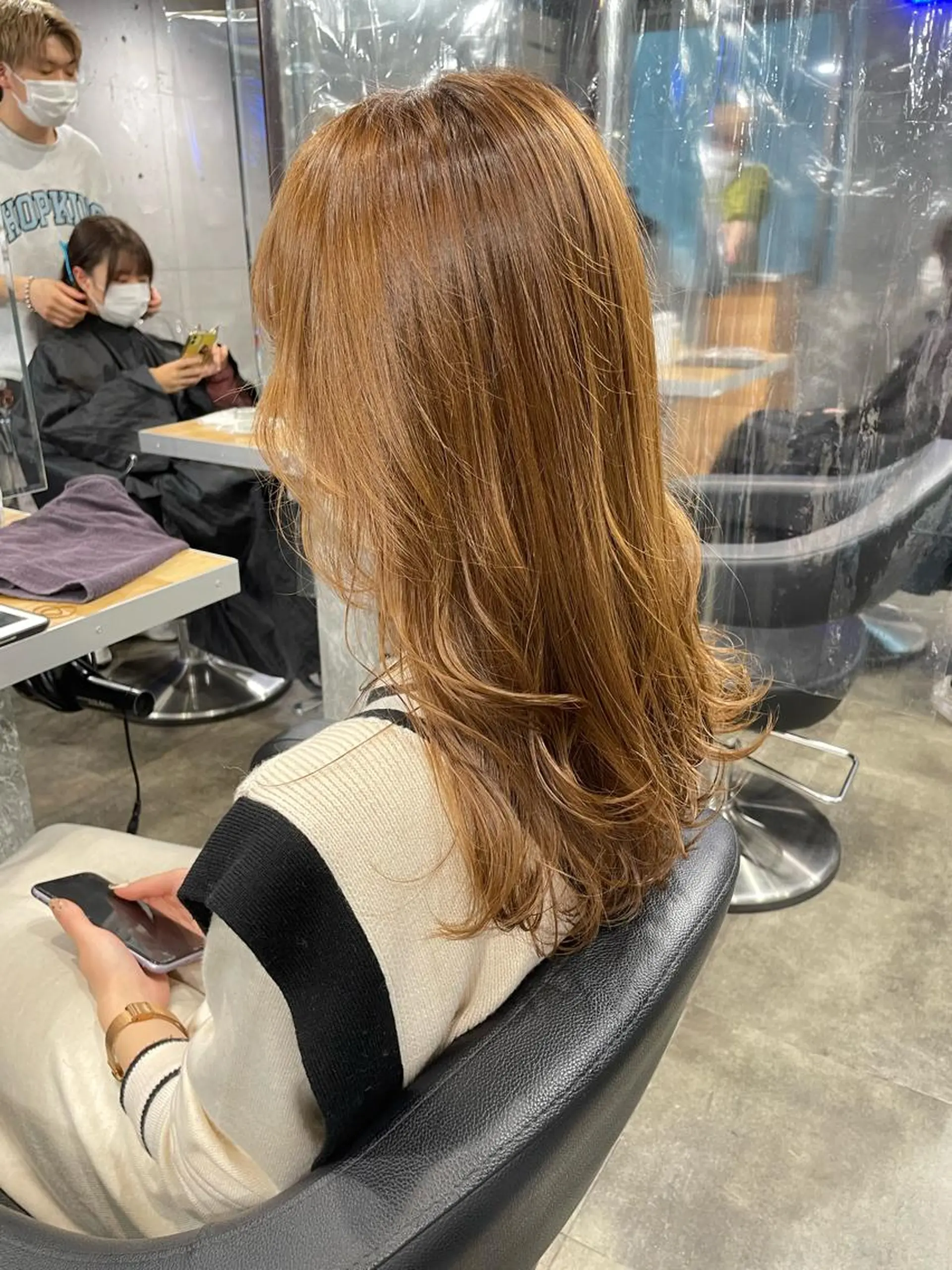 ロング カラー ヘアカラー トリートメント ヘアセット 赤み消しカラー 🍀JUNKIのヘアスタイル