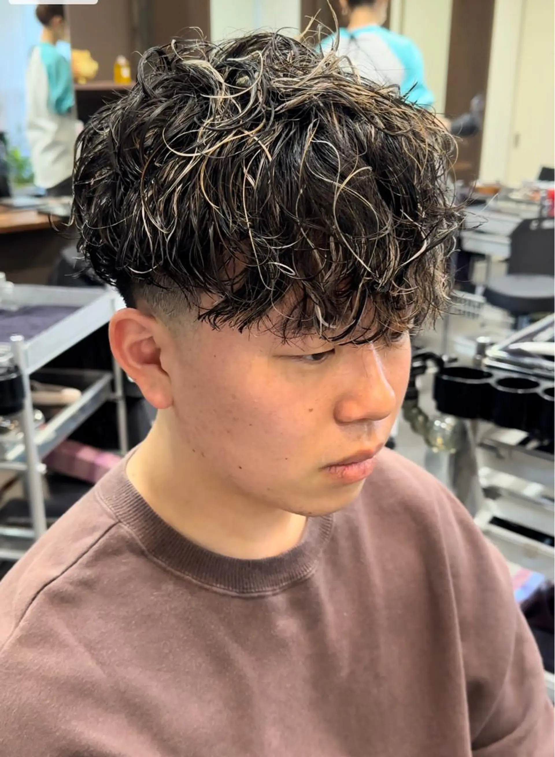 ショート メンズ メンズパーマ プードルパーマ スペインカール メンズツイストパーマ プードルパーマ カット パーマ 年間2000名担当◎ パーマ職人/仲原佑樹のヘアスタイル
