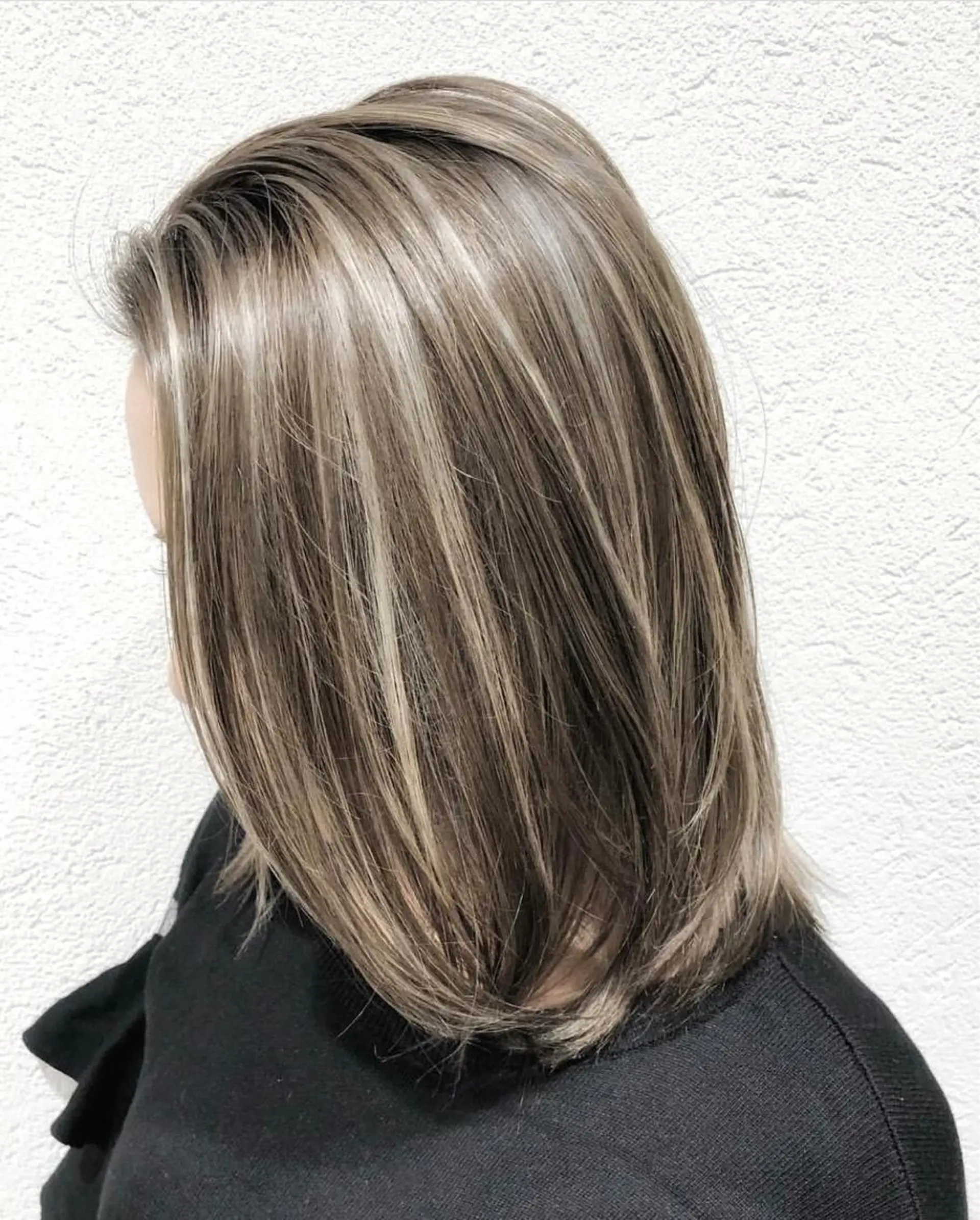 ミディアム カラー ブロンド ハイライトカラー 3Dハイライト ハイライト biscohair 髪にドラマを。のヘアスタイル