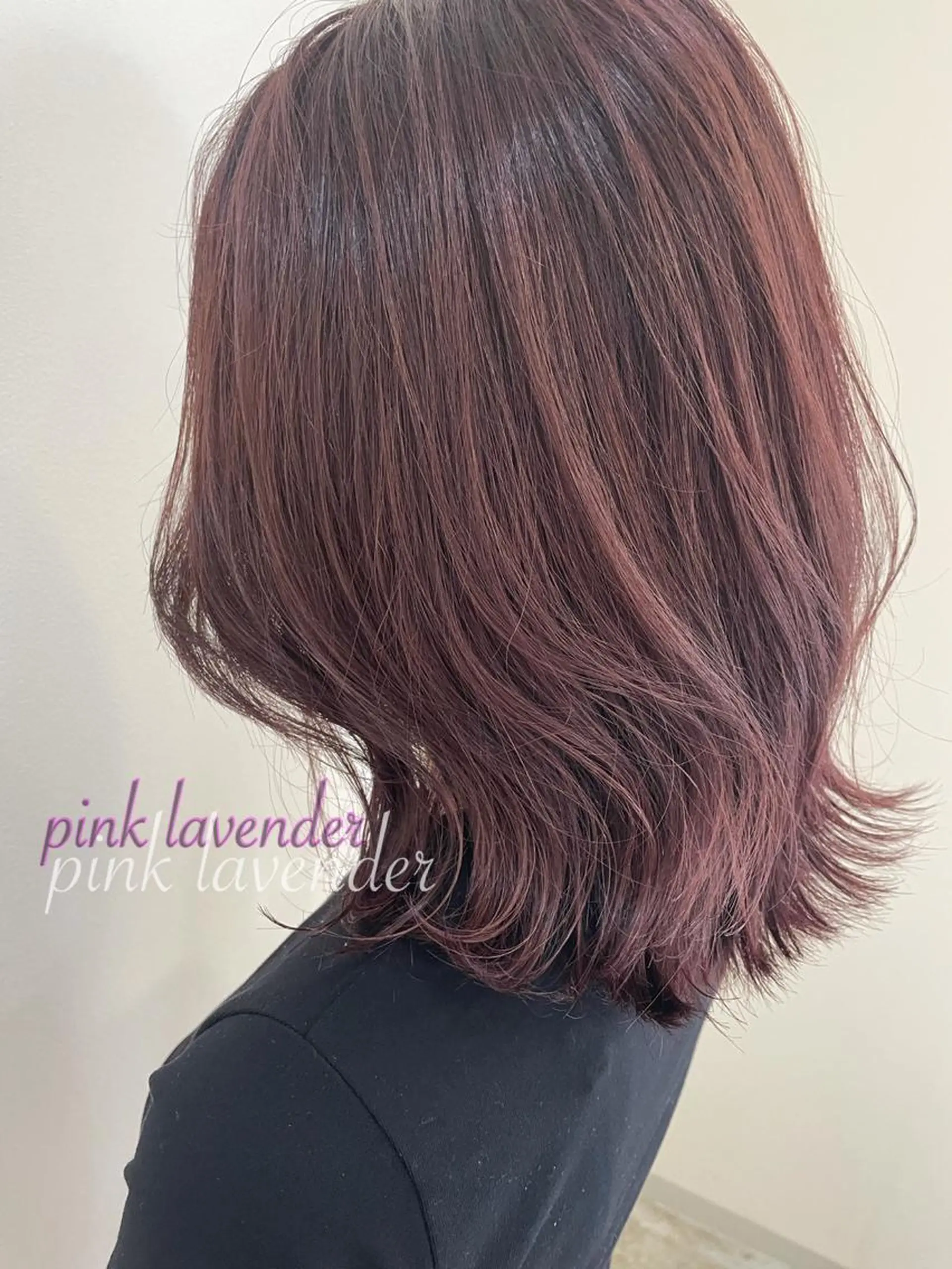 ミディアム カラー ラベンダーカラー ピンクカラー ピンクラベンダー ヘアカラー トリートメント 髪質改善/縮毛矯正 /青山　早希🐾のヘアスタイル