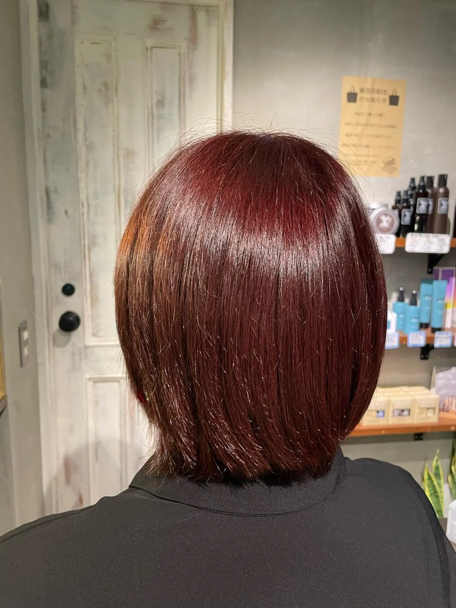 ショート 縮毛矯正 中村 彩乃のヘアスタイル