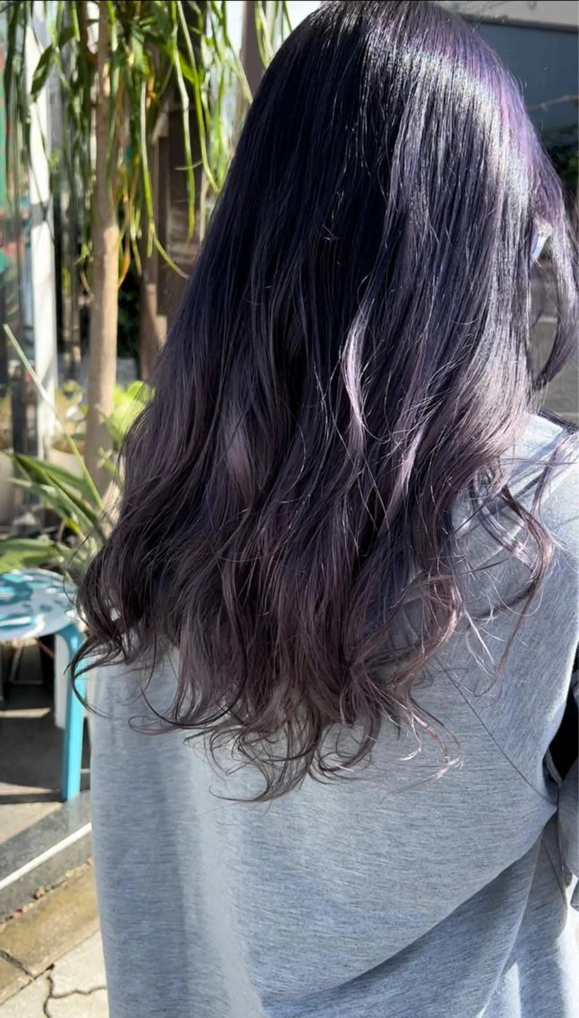 ロング ヘアカラー トリートメント ハイトーン/ ダブルカラー/透明感のヘアスタイル