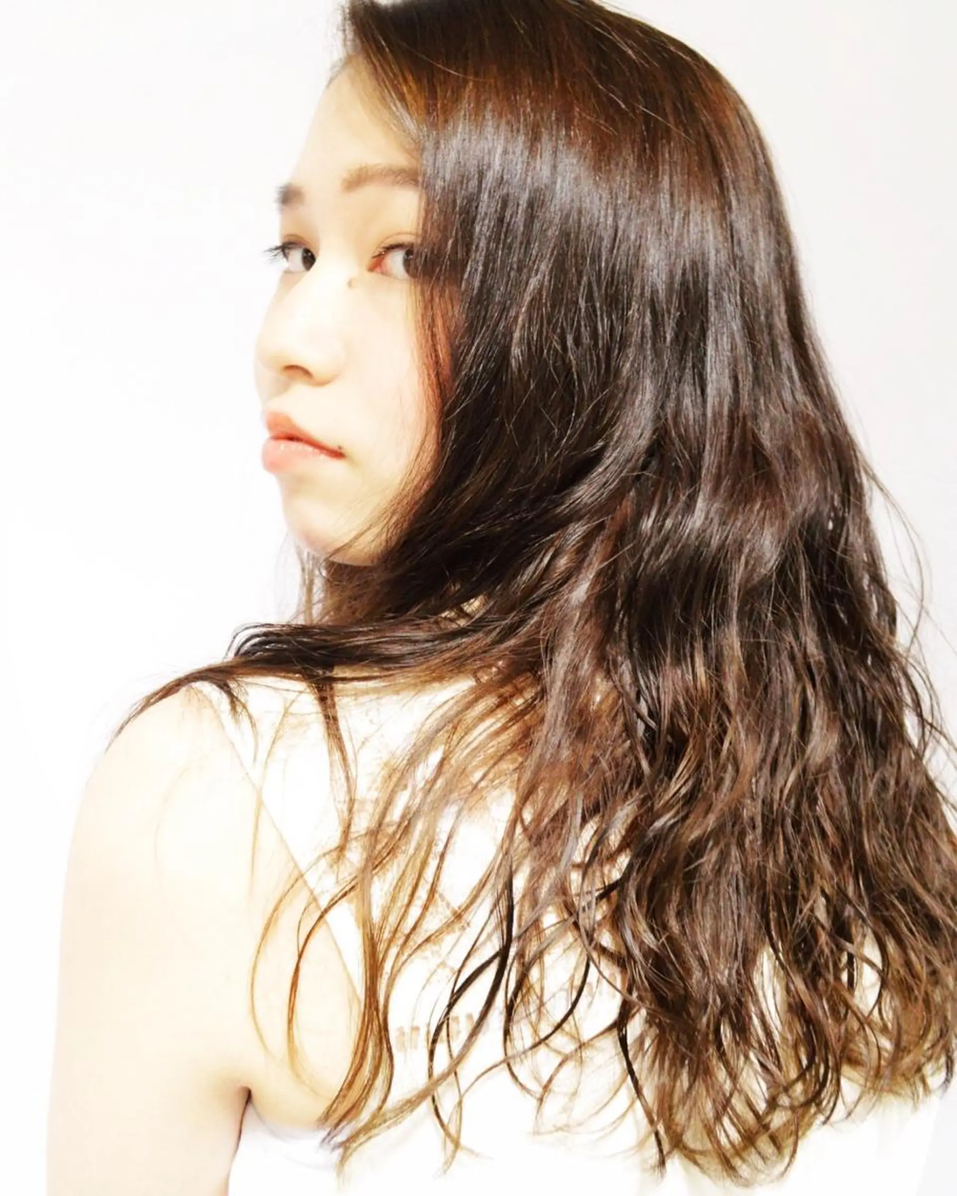 パーマ デジタルパーマ 星 沙織のヘアスタイル