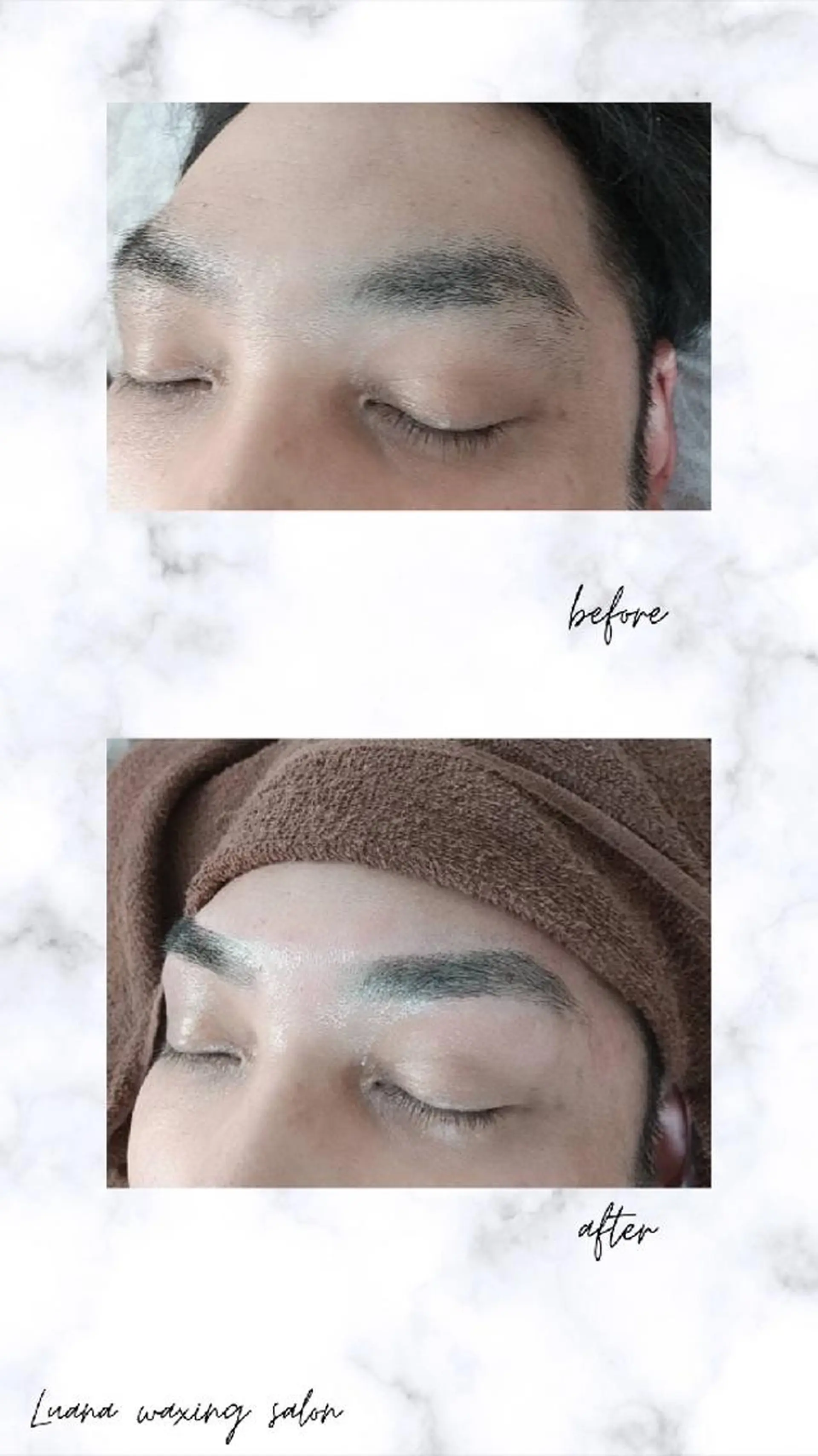 アイブロウ 眉毛ワックス脱毛 Luana wax 🐚根本のエステ・リラクイメージ