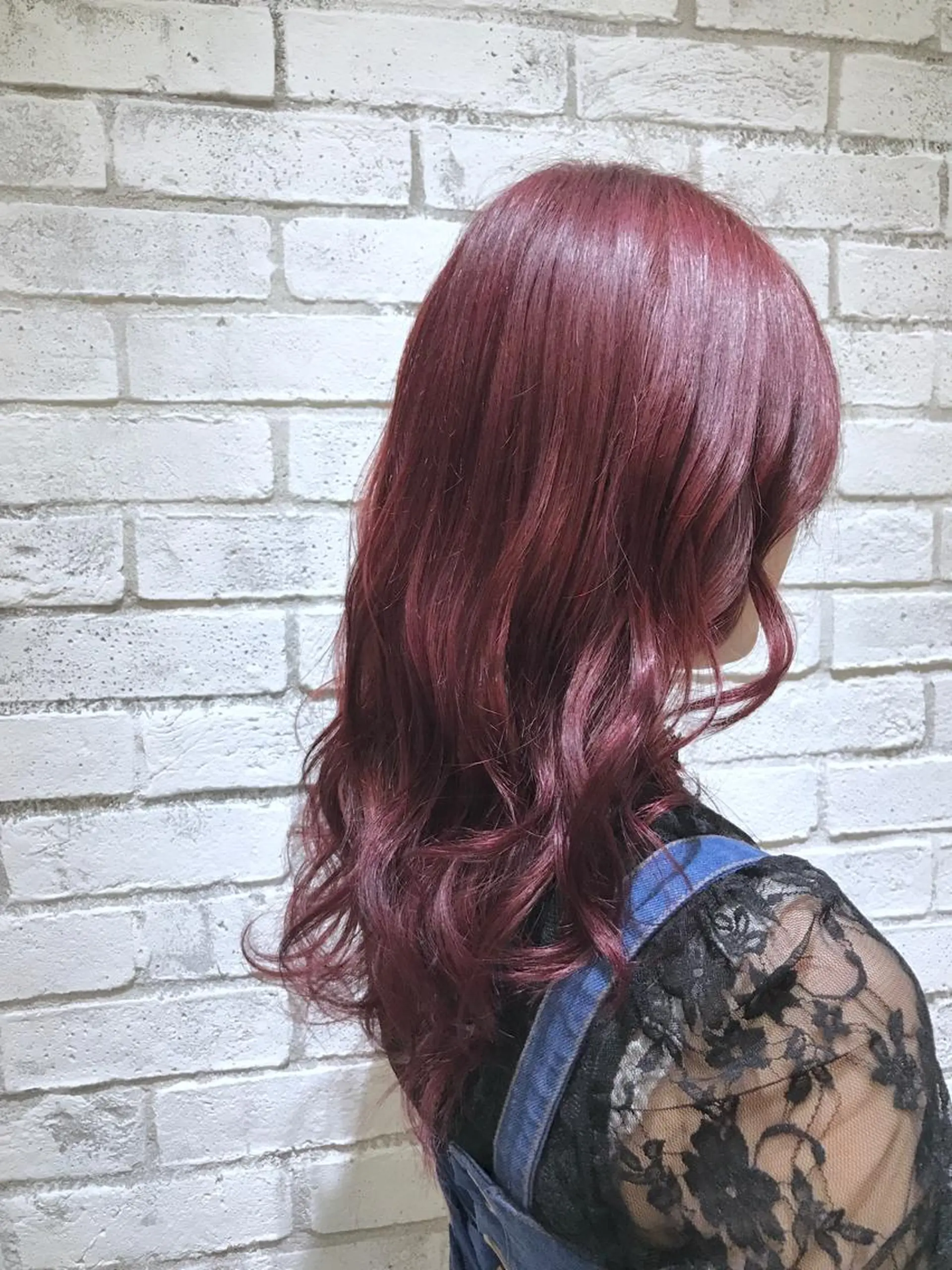 セミロング カラー パーマ ヘアアレンジ ラベンダーカラー ピンクカラー ピンクラベンダー ヘアカラー filo byFeria渋谷所属・縮毛矯正/美髪 髪質改善/石田幸輔のヘアスタイル