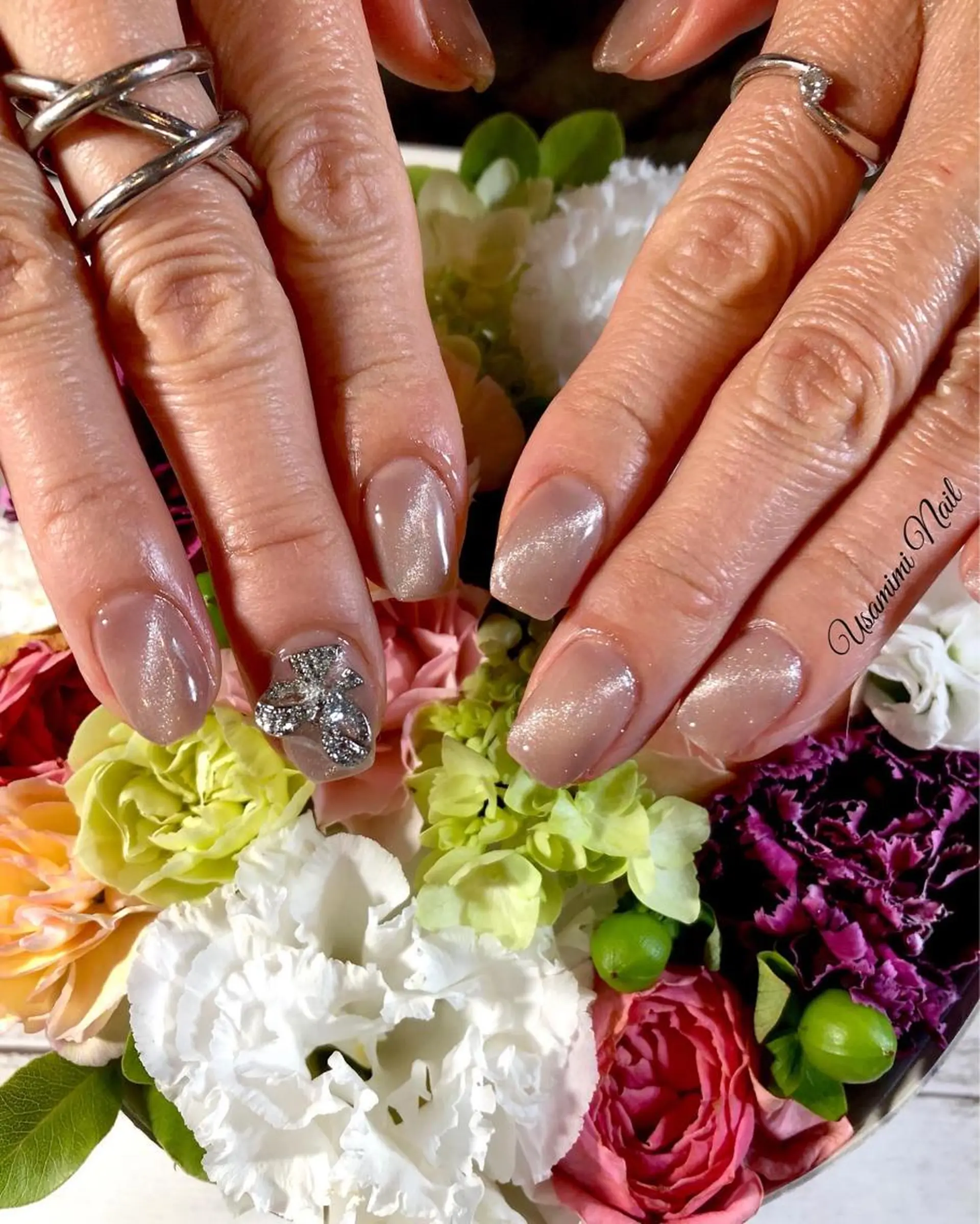 ショート ネイル USAMiMi 🐰💕のネイルデザイン