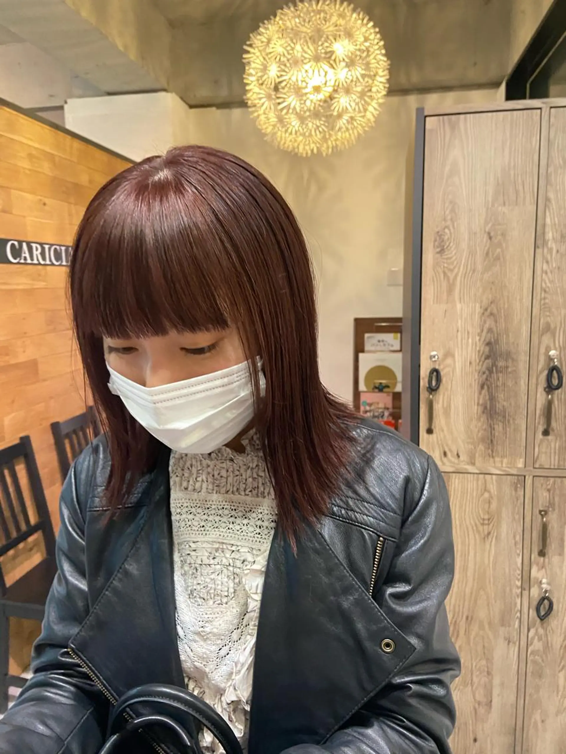 ミディアム カラー イルミナカラー 田中 あやなのヘアスタイル