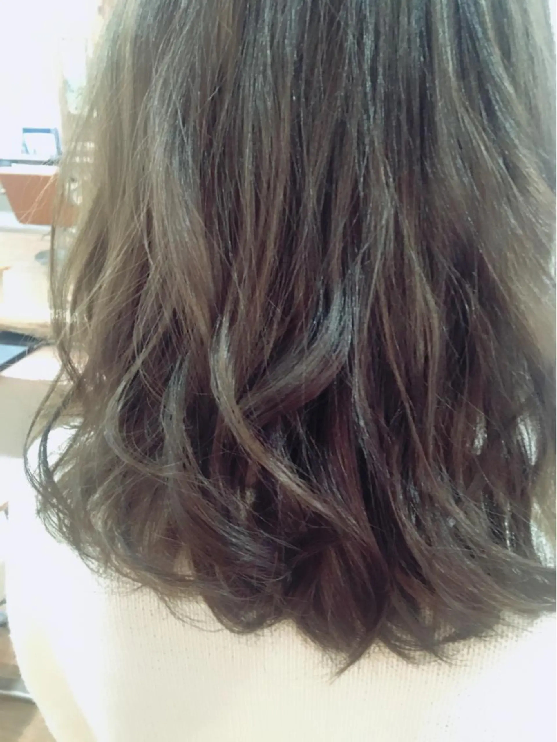 ショート ミディアム セミロング カラー グレージュ 【mokuオーナー】 ちはるのヘアスタイル