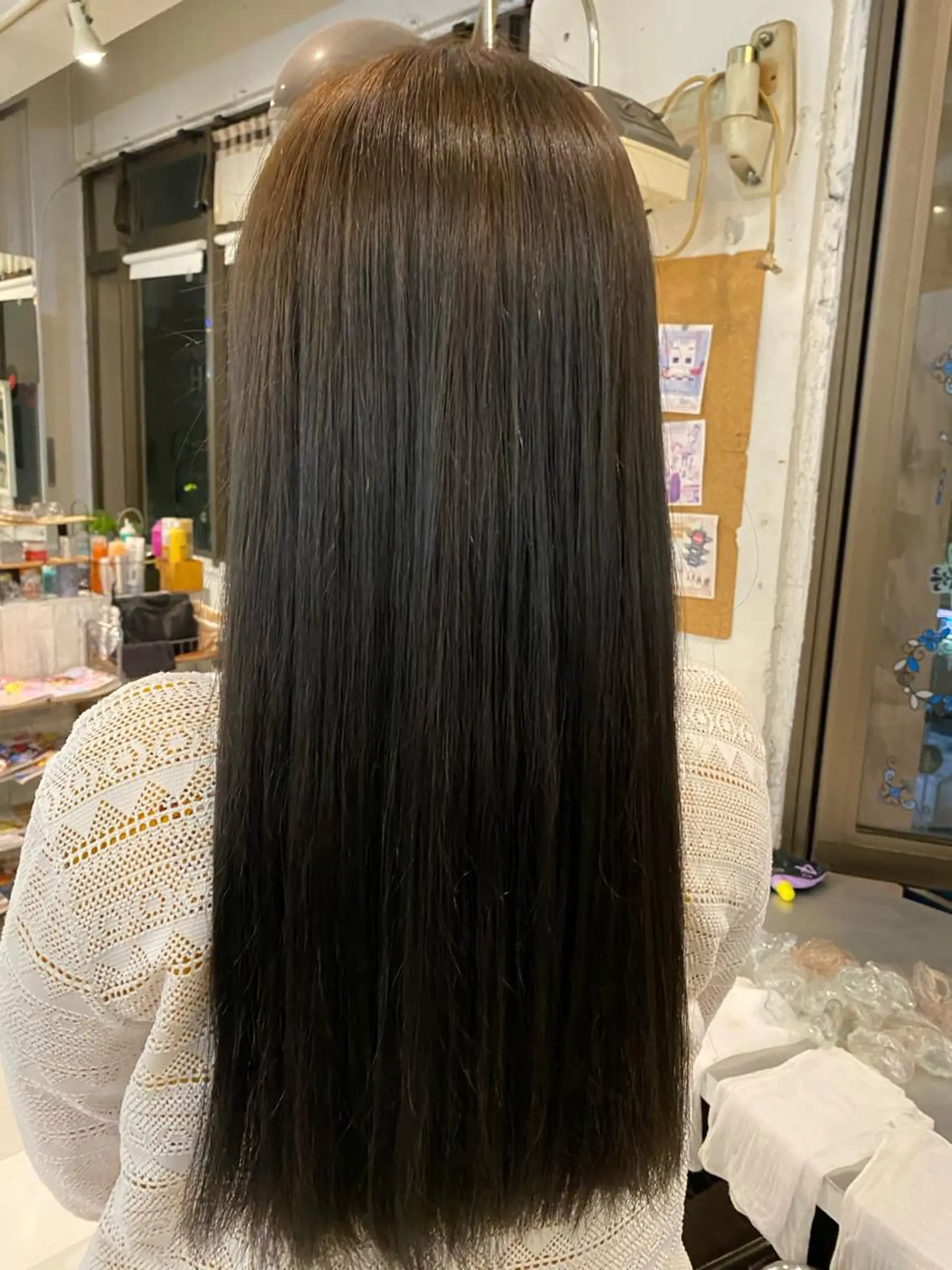 ロング カラー オリーブカラー 黒川 奨のヘアスタイル