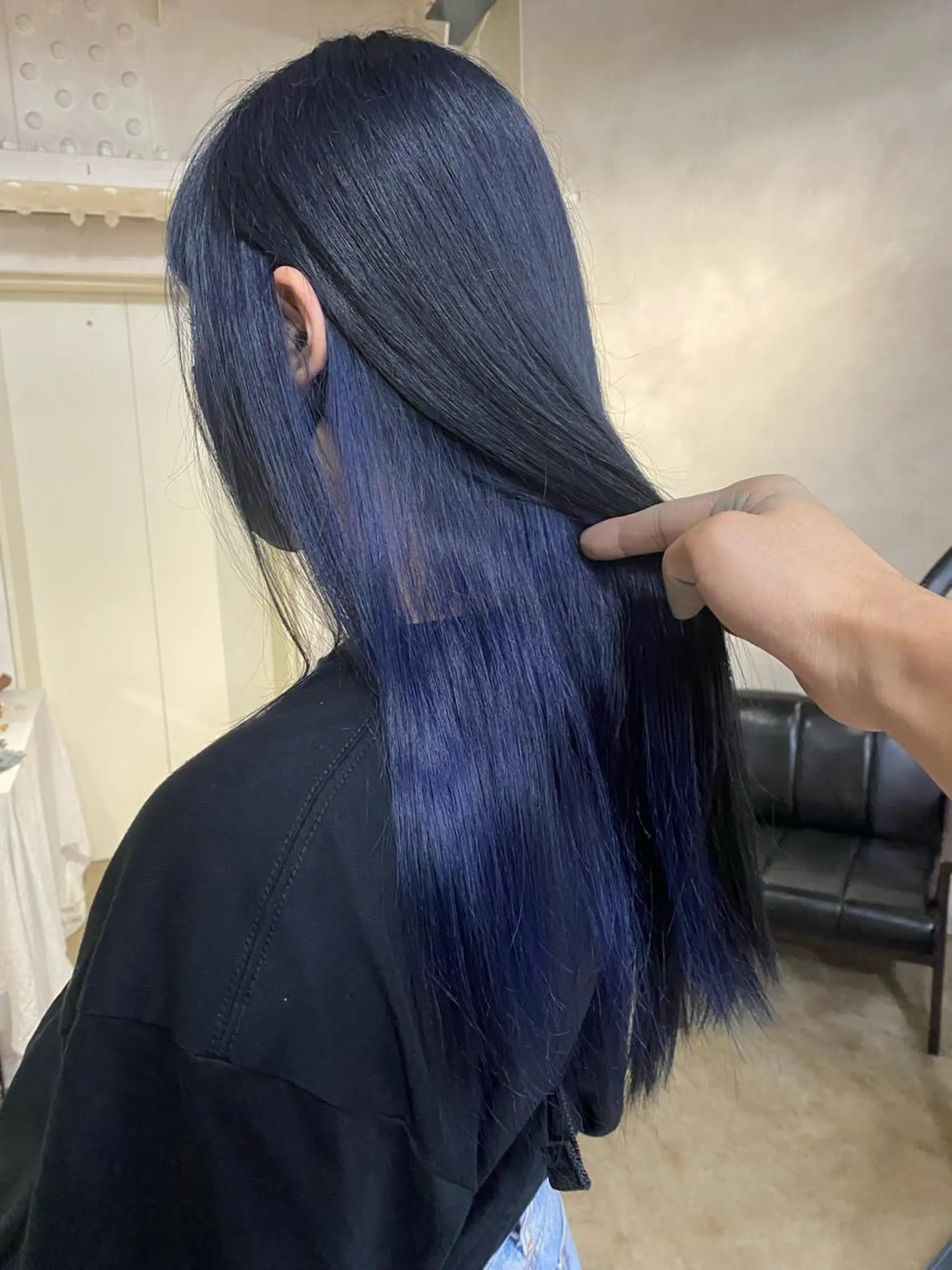 ロング カラー ブリーチ ブルーカラー インナーカラー ヘアカラー ミニモお気に入り数 No.1宍戸雄弥のヘアスタイル