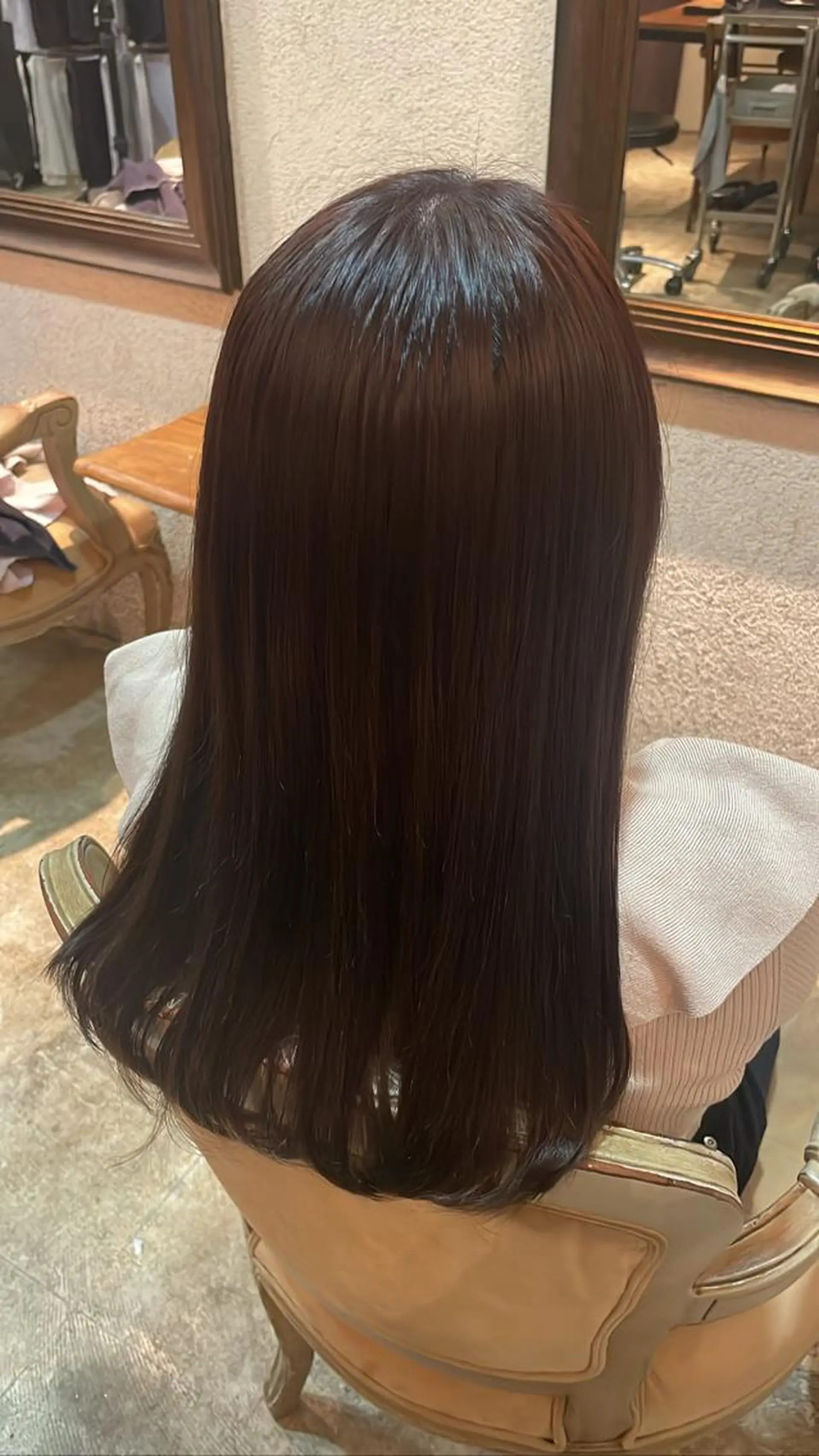 ロング パーマ/透明感カラー 小松のヘアスタイル