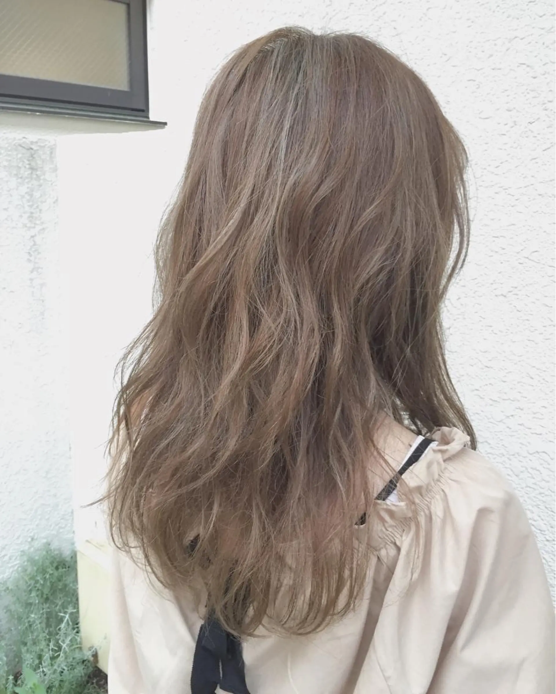 セミロング カラー パーマ ヘアアレンジ 【白髪ぼかし 専門GBG】自由が丘のヘアスタイル