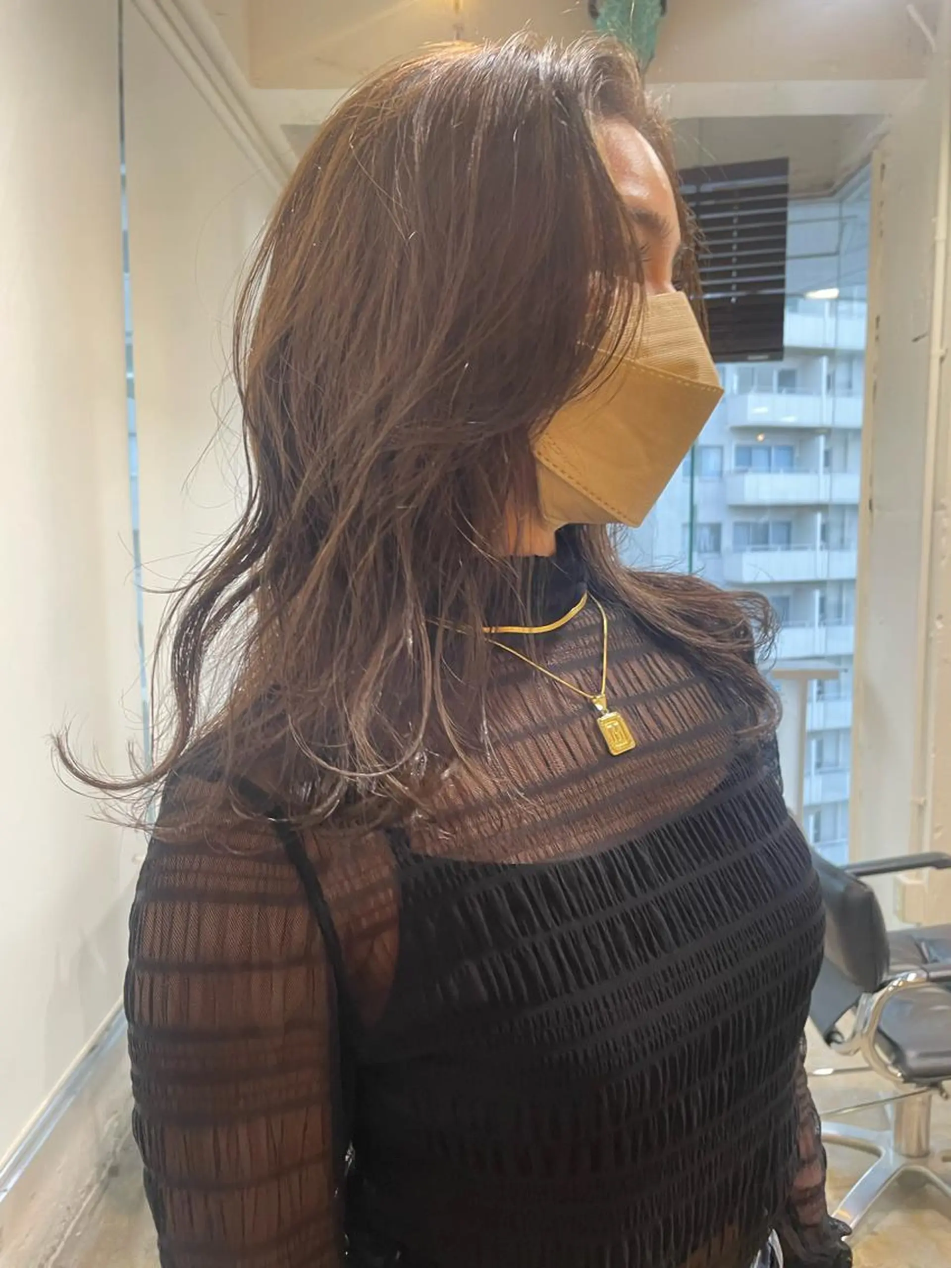 ミディアム カラー レイヤーカット カット ヘアカラー トリートメント レイヤー／似合わせ TAKUYAのヘアスタイル