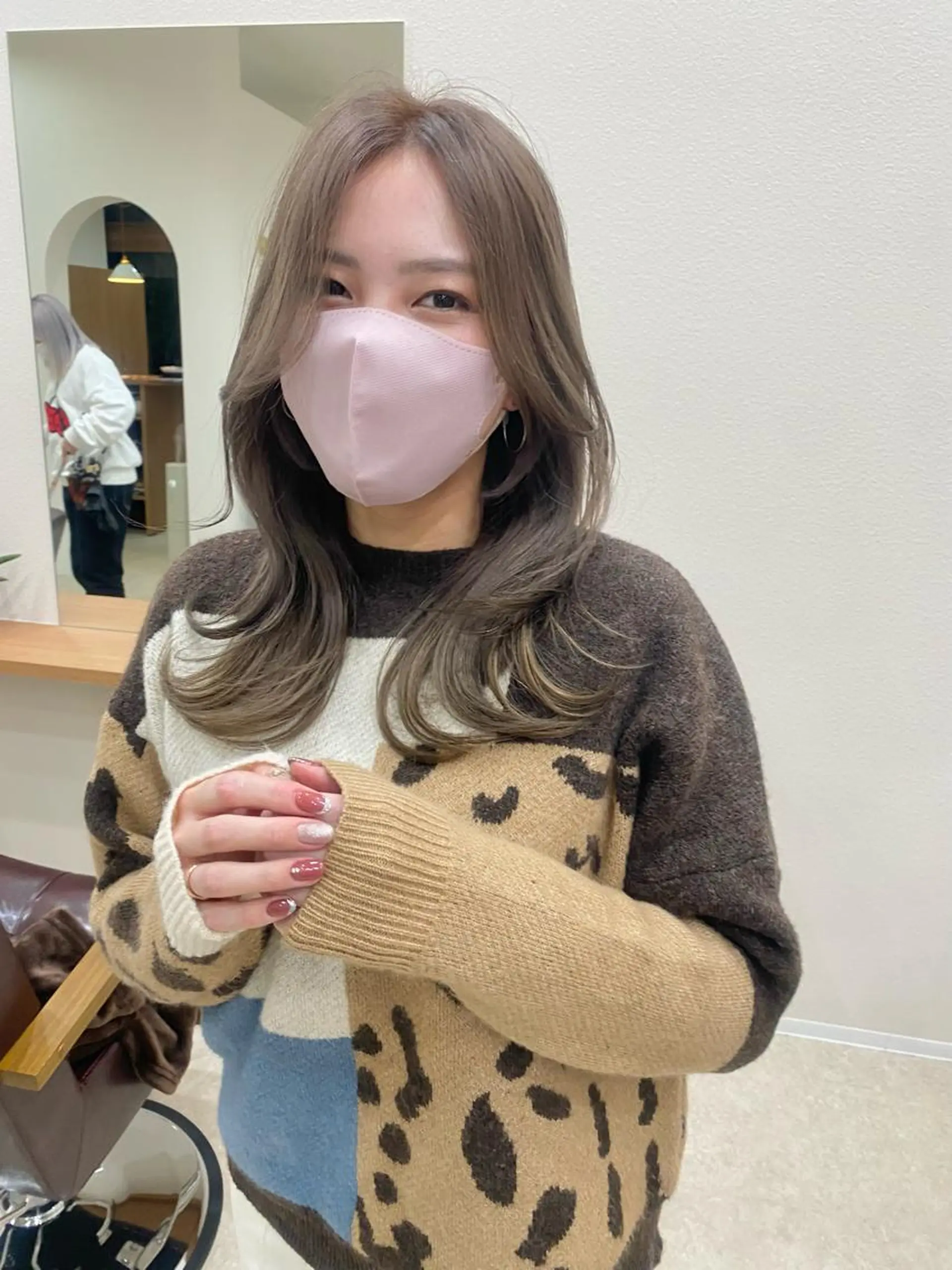 ミディアム 顔まわりレイヤー レイヤーカット 金子 雄威/店長のヘアスタイル