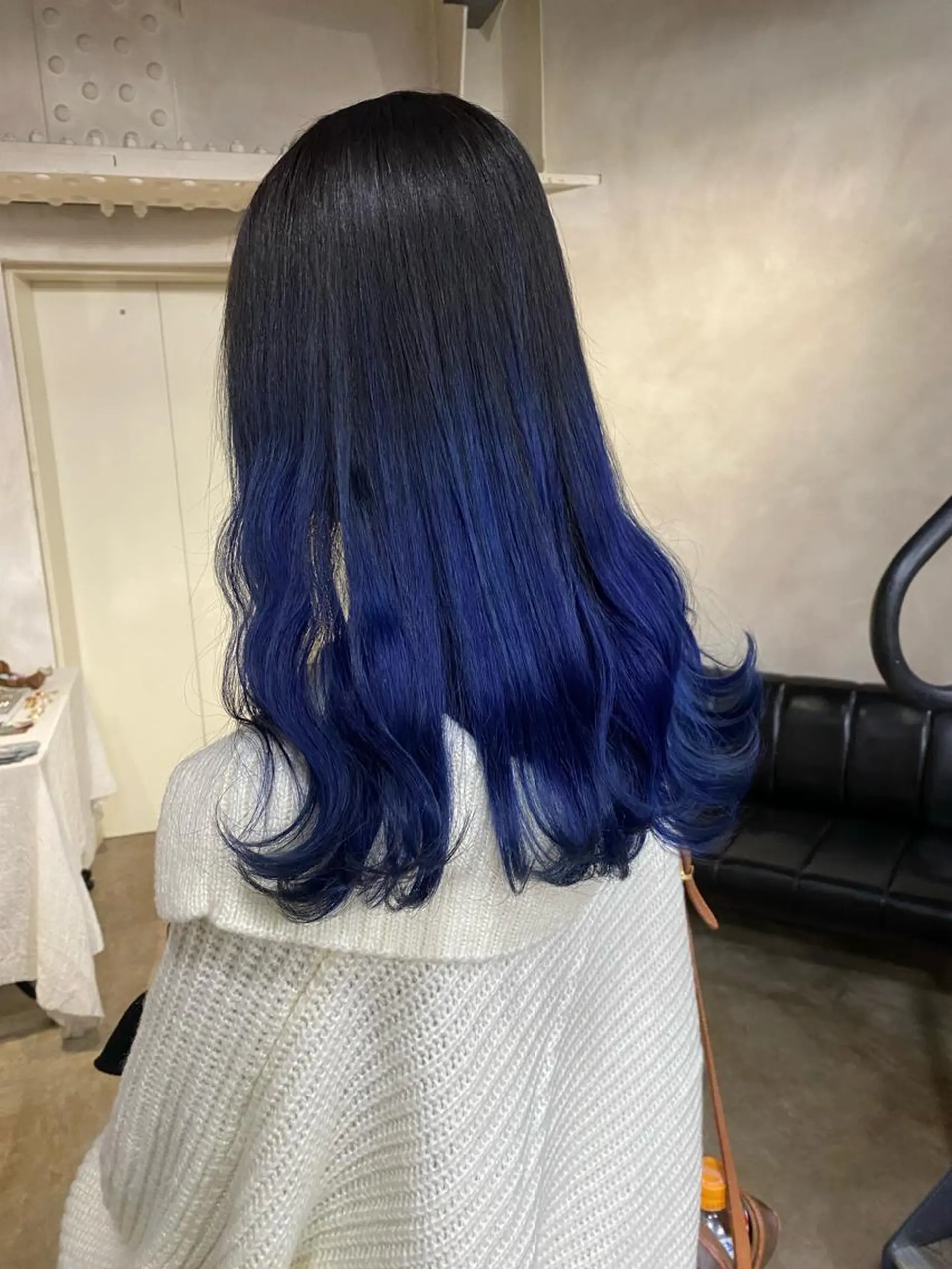 セミロング カラー ブリーチ ブルーカラー グラデーションカラー ヘアカラー ミニモお気に入り数 No.1宍戸雄弥のヘアスタイル