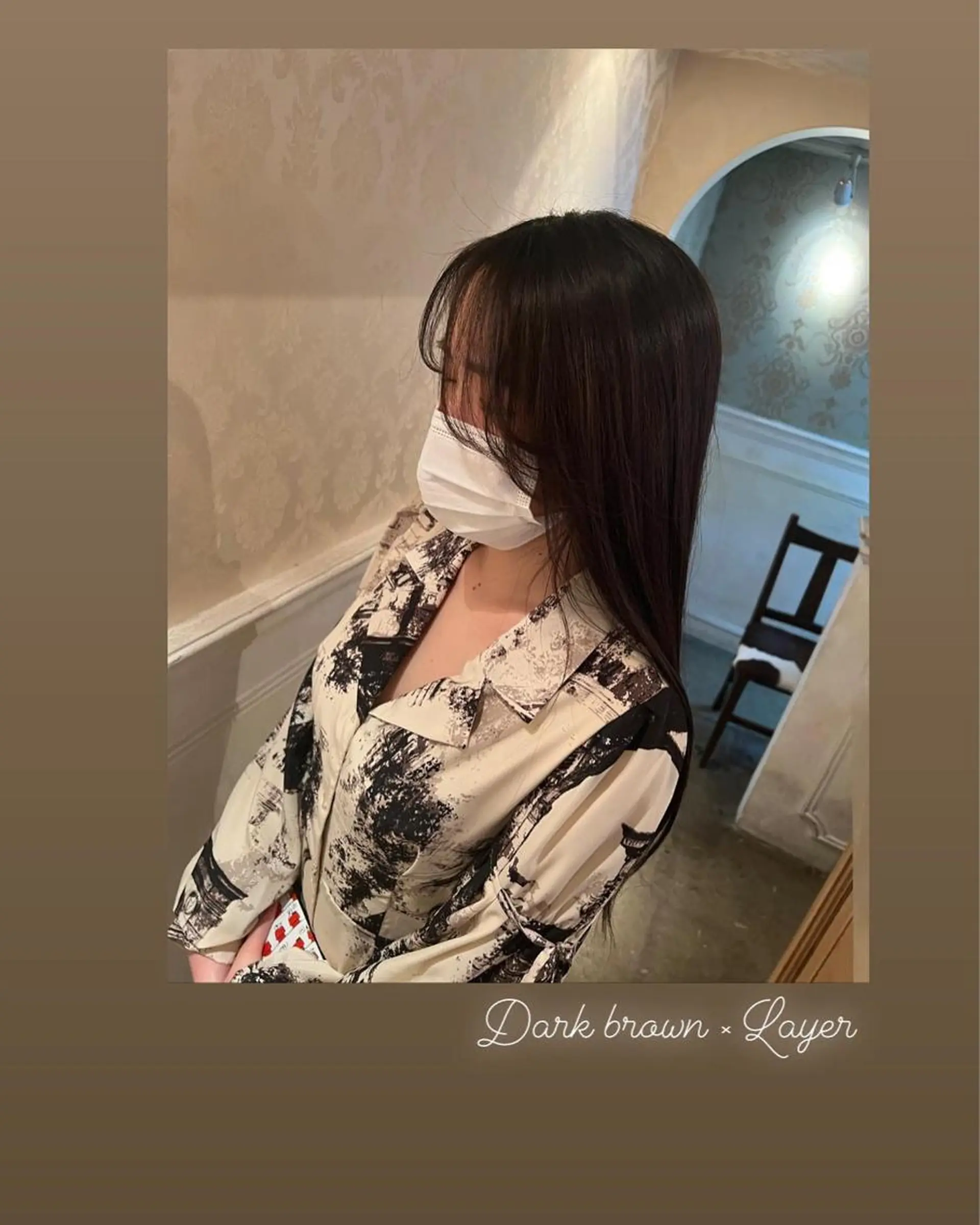 ロング カラー 顔まわりレイヤー 顔周りカット レイヤーカット カット ヘアカラー トリートメント ハイライト/インナー /ブリーチ/レイヤーのヘアスタイル