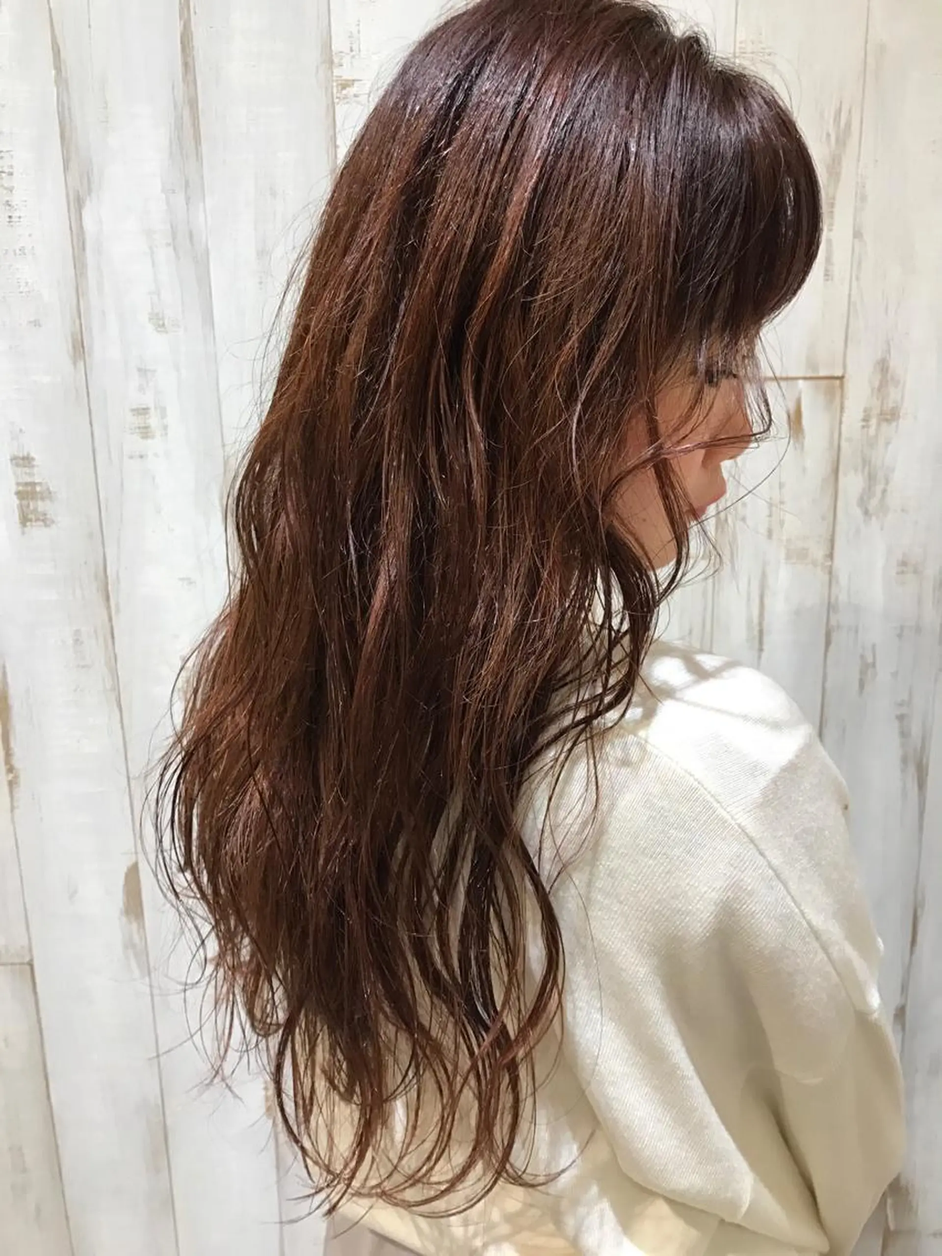 ロング カラー 鈴木 まりやのヘアスタイル