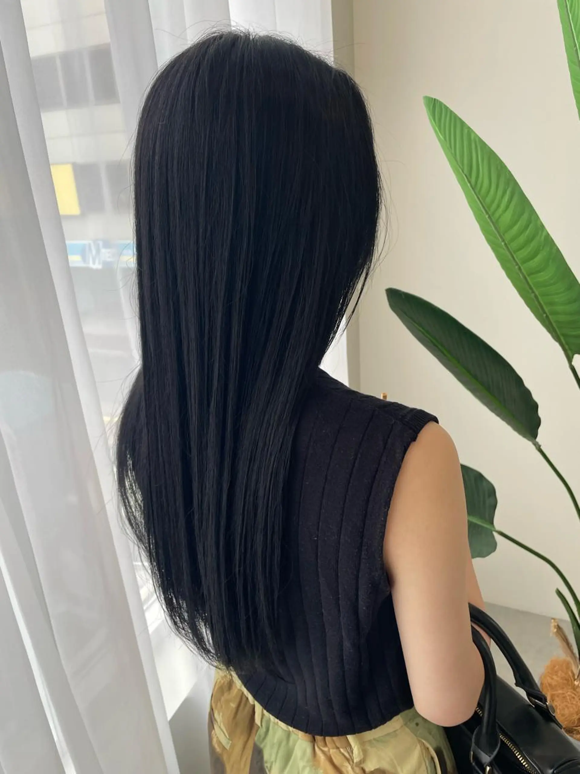 カラー 黒髪 ブルーカラー ブルーブラック Hinako/ カット無料のヘアスタイル