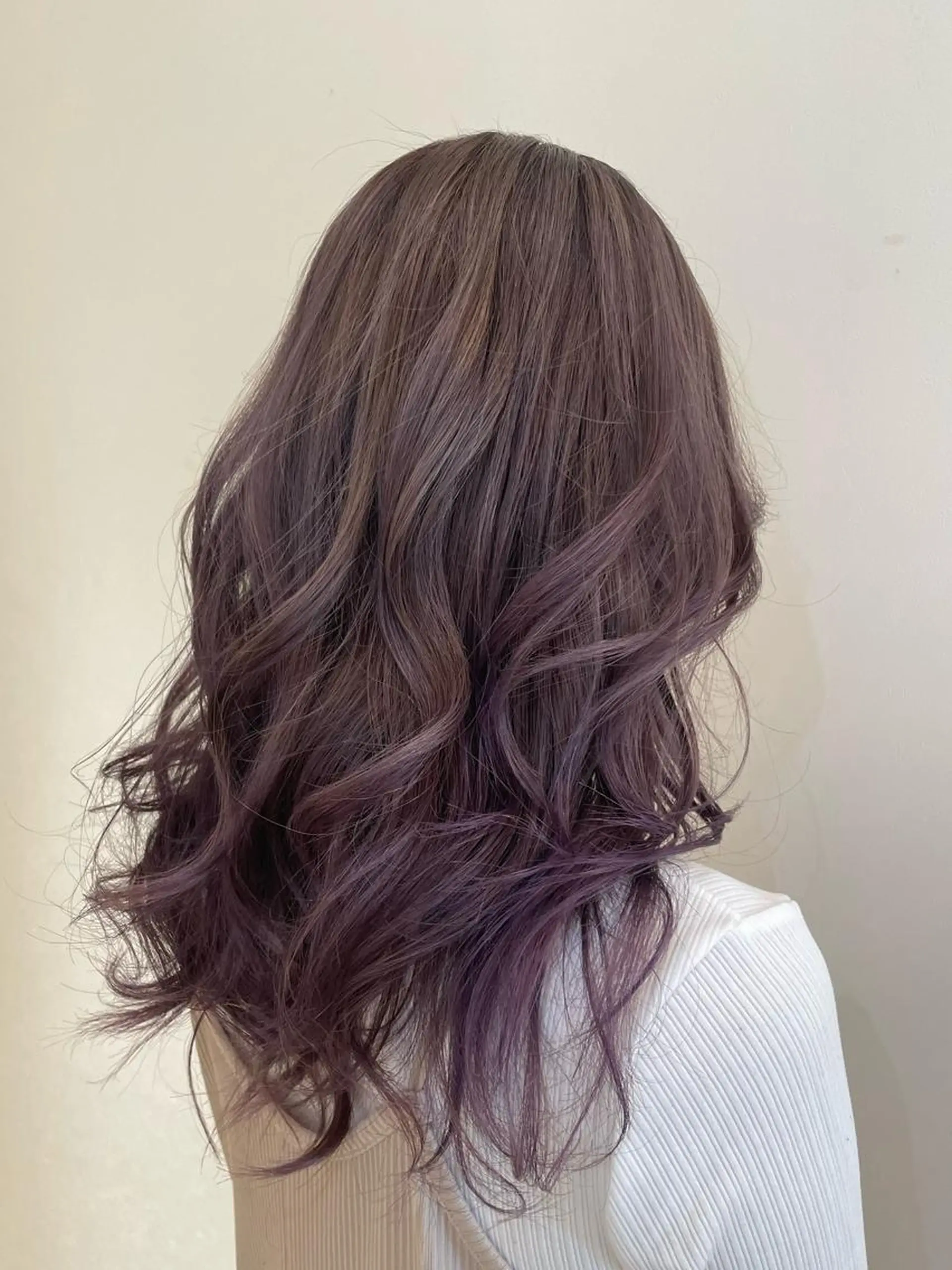 ロング カラー ブリーチ パープルカラー ロング PROGRESS 🤍白井🤍のマツエク・マツパデザイン