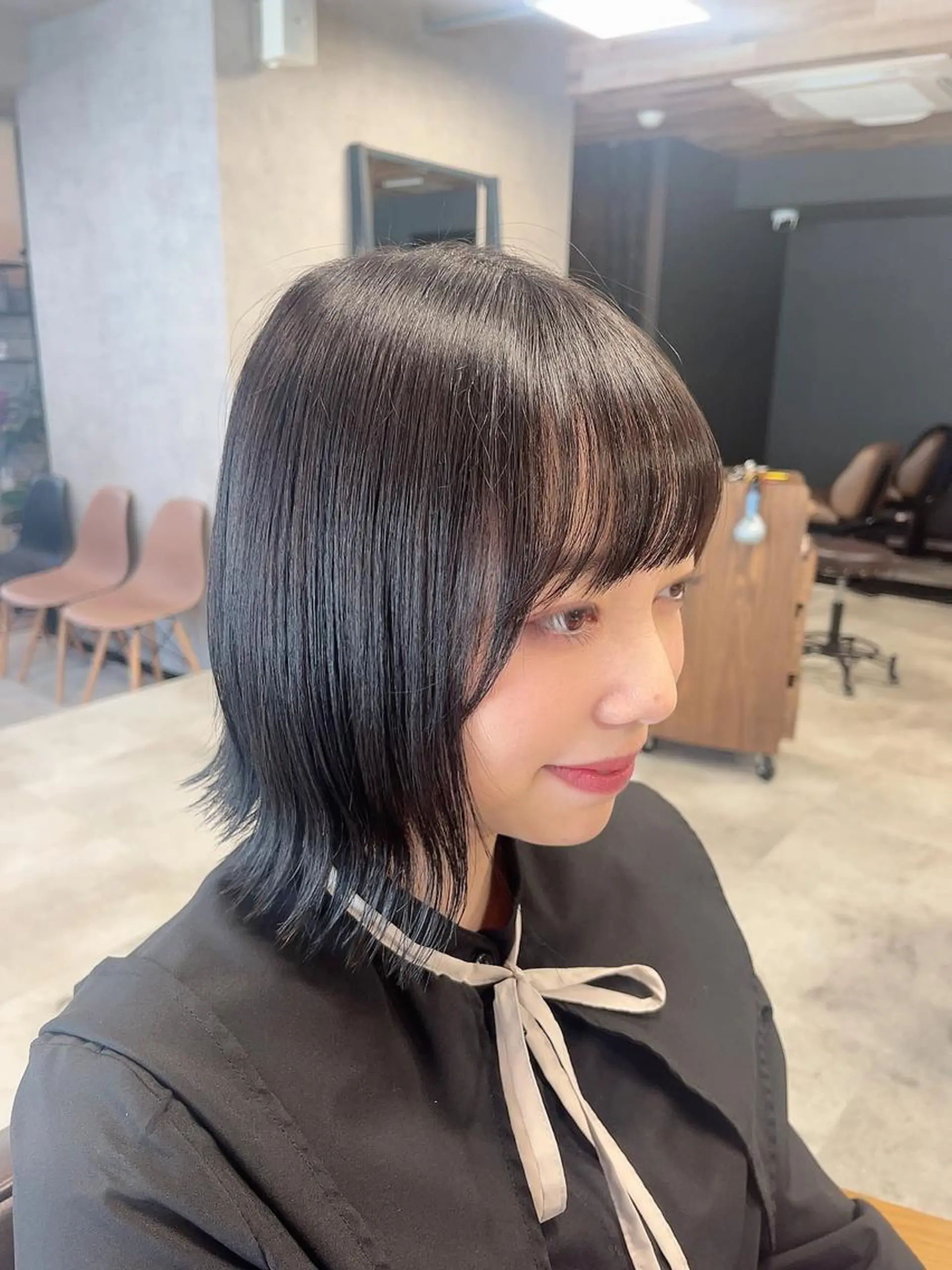 ミディアム KAEDE🎀 縮毛矯正＆パーマ特化のヘアスタイル