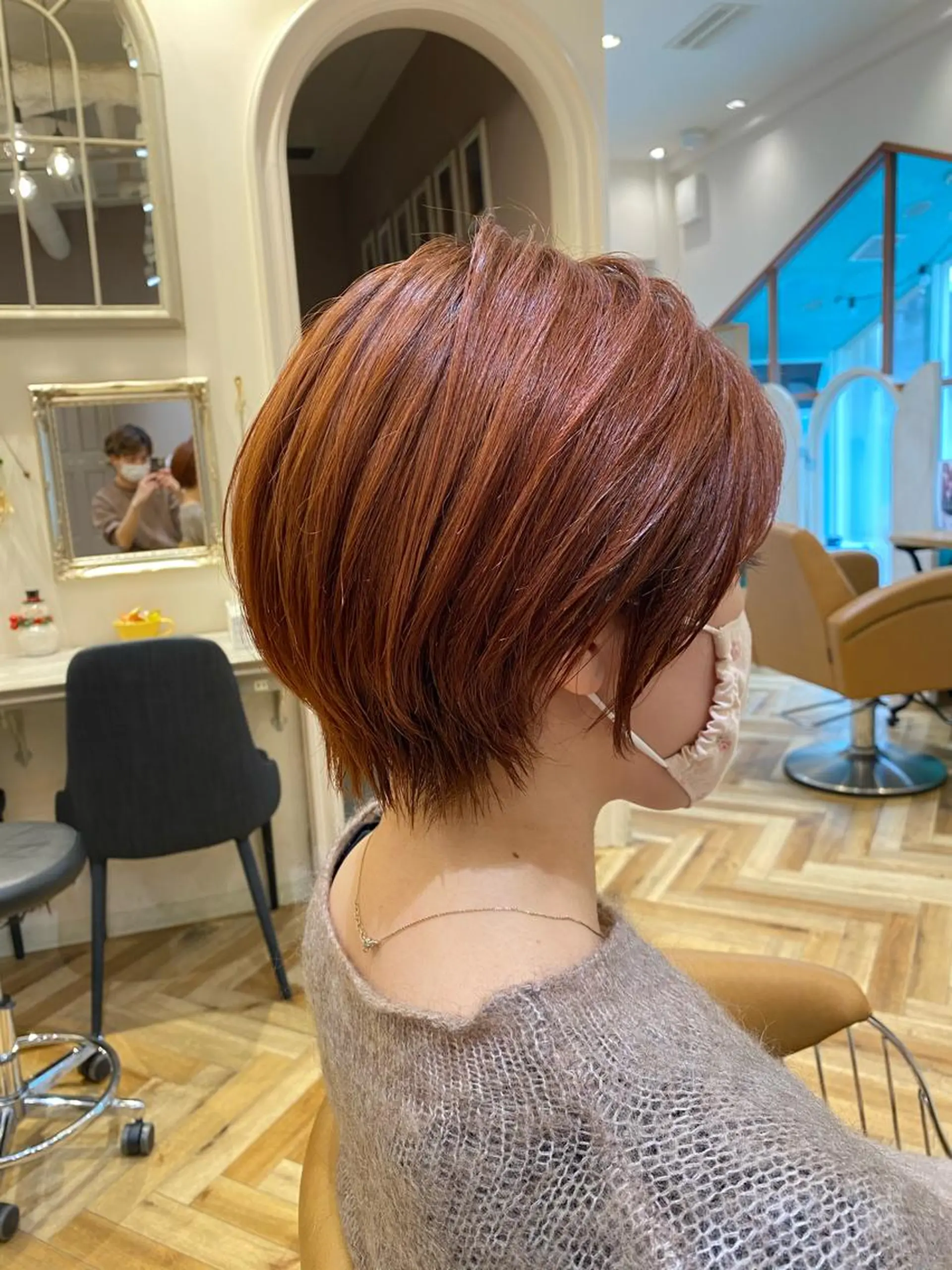 ショート カット ヘアカラー トリートメント 🇰🇷韓国レイヤー 錦糸町【北山謙三】のヘアスタイル