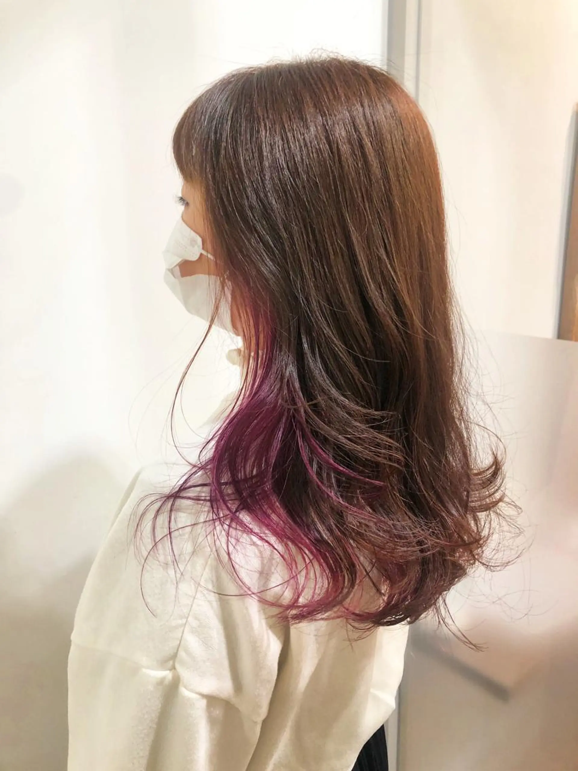 ロング カラー ヘアカラー 新井 友菜のヘアスタイル