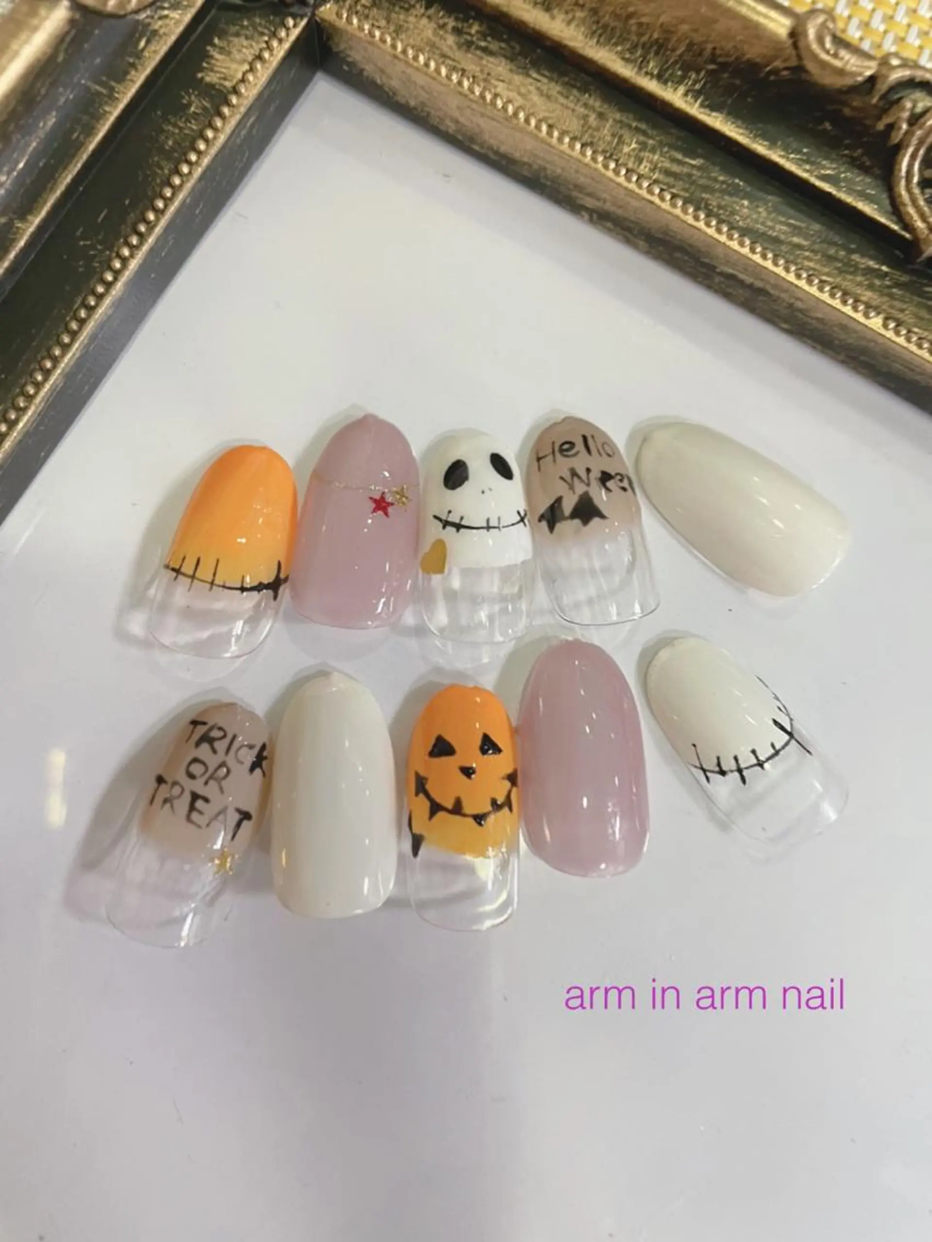 ネイル arm in arm ︎✿Yamamotoのマツエク・マツパデザイン