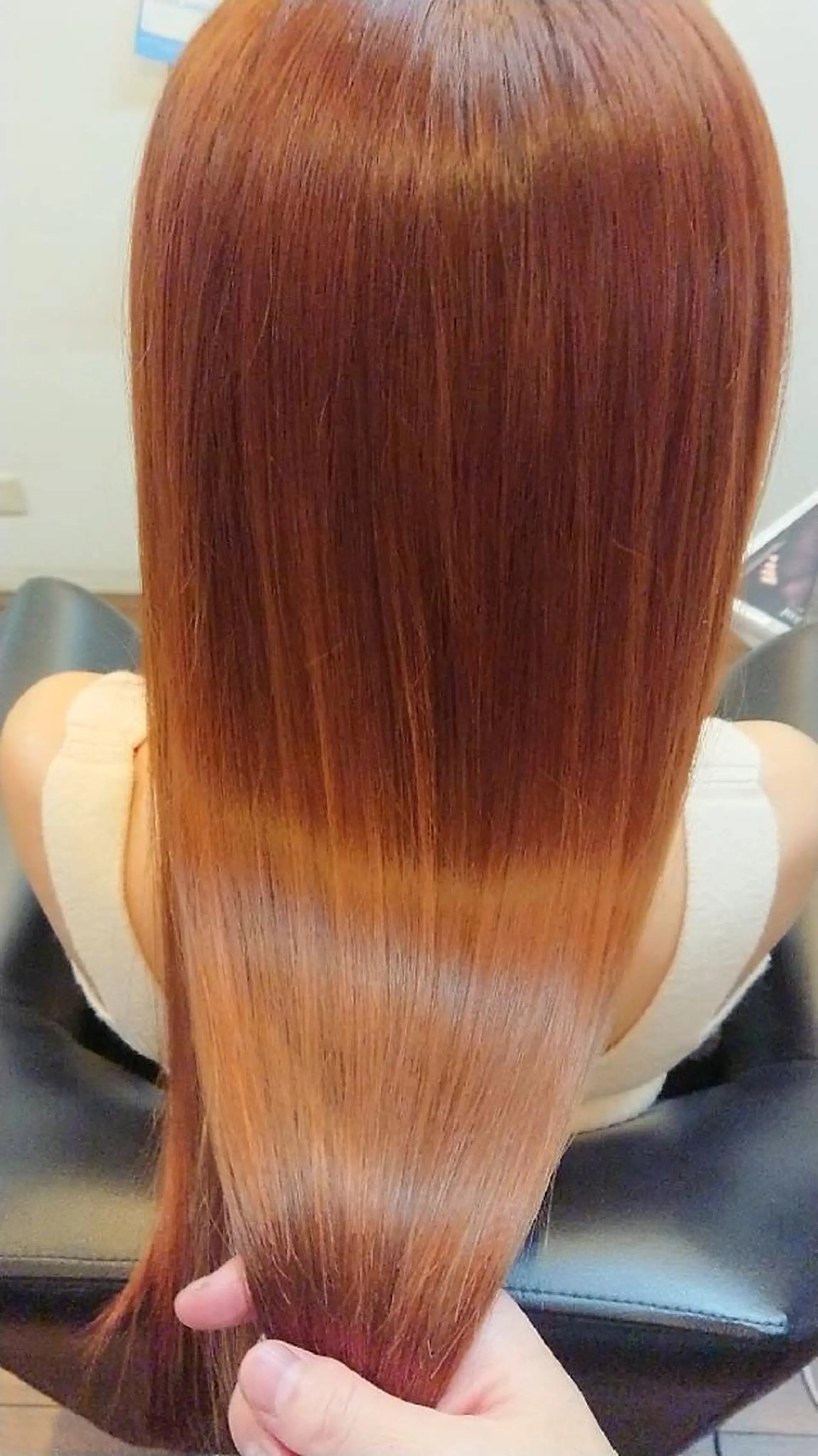 ロング カラー アクアカラー オレンジ トリートメント 原田 祥彰のヘアスタイル