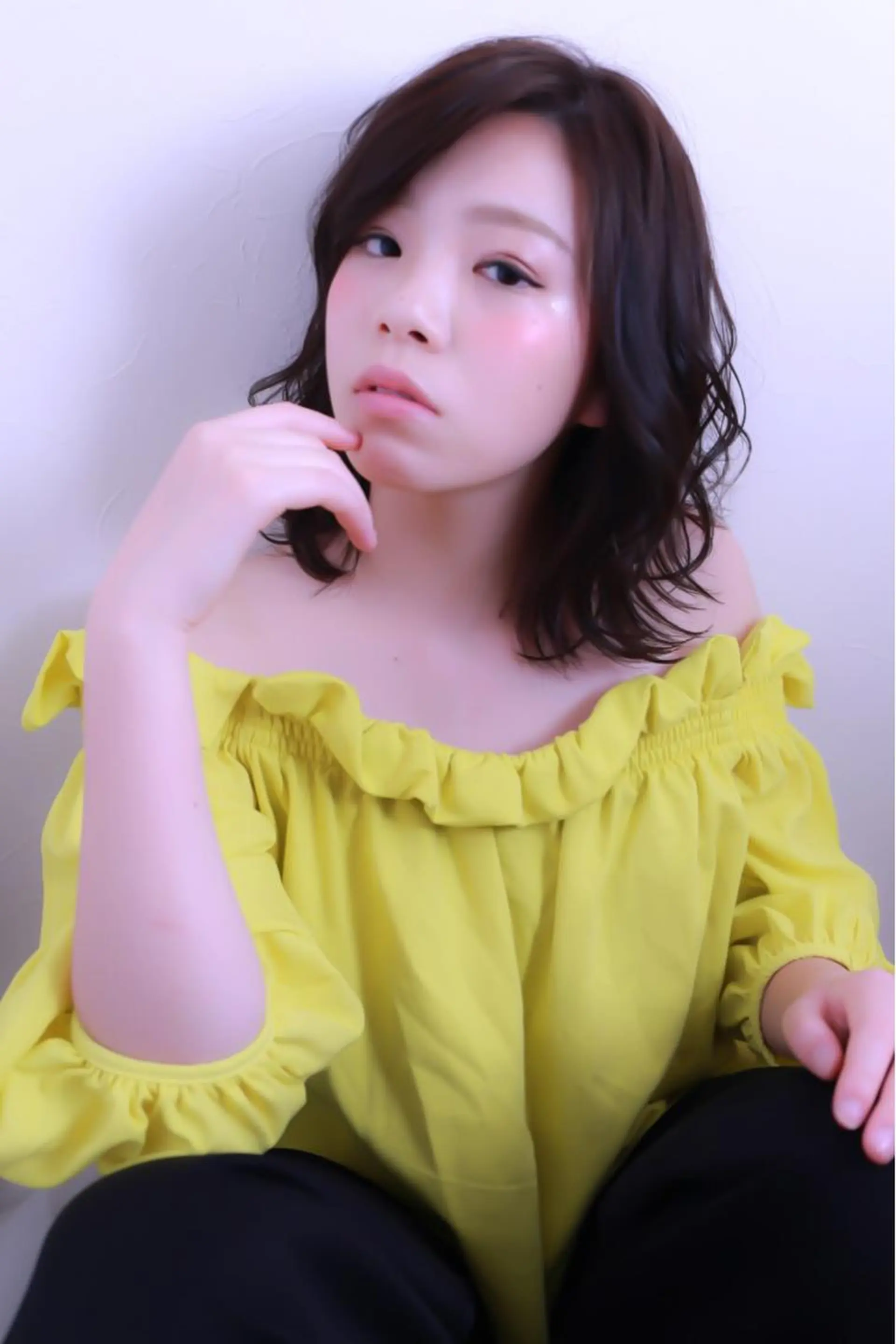 ミディアム カラー ヘアアレンジ IVY joure Suzu.のヘアスタイル