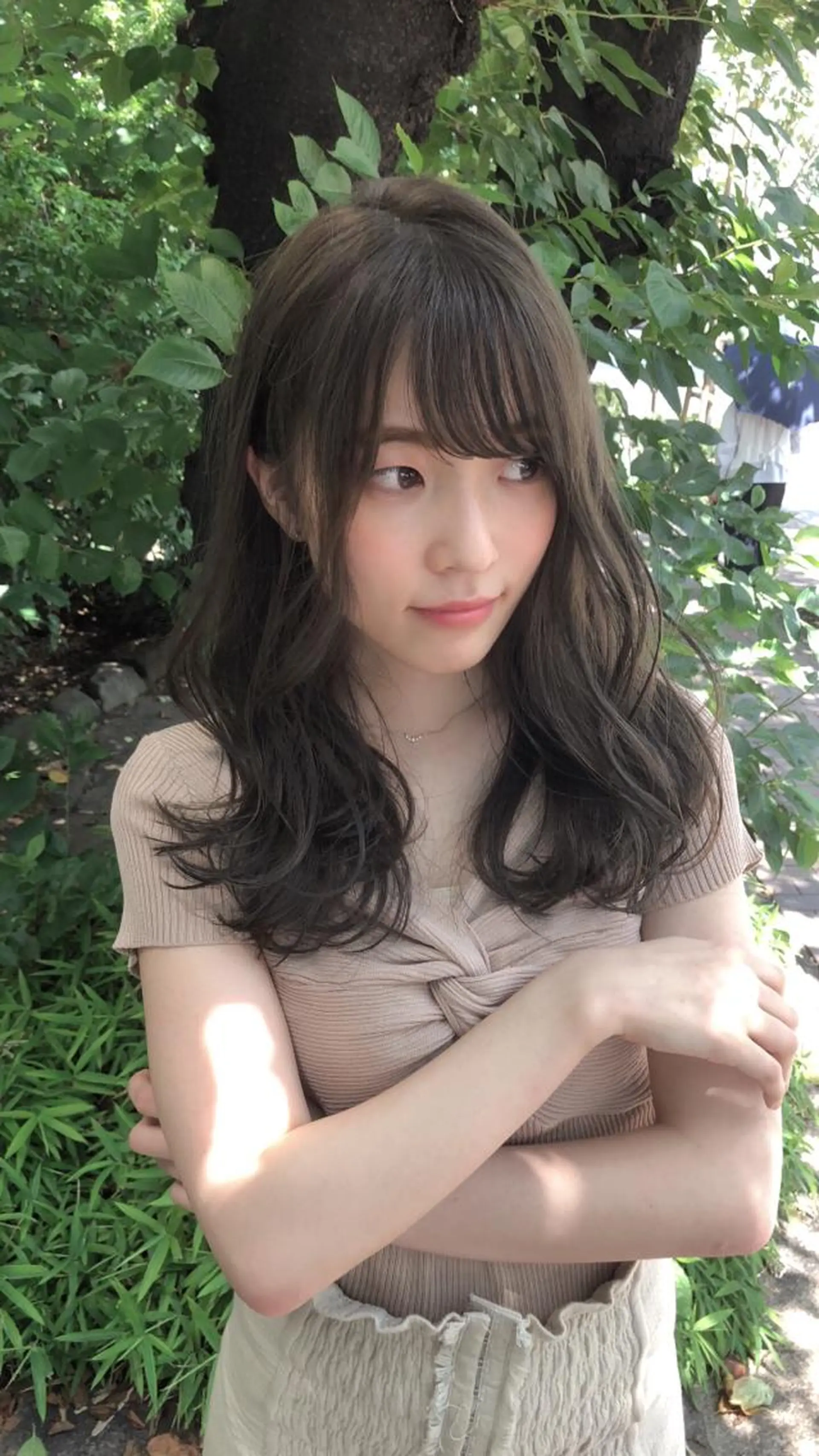 セミロング レイヤーカット 小顔カット 【愛され小顔カット】 YOSHIKIのヘアスタイル