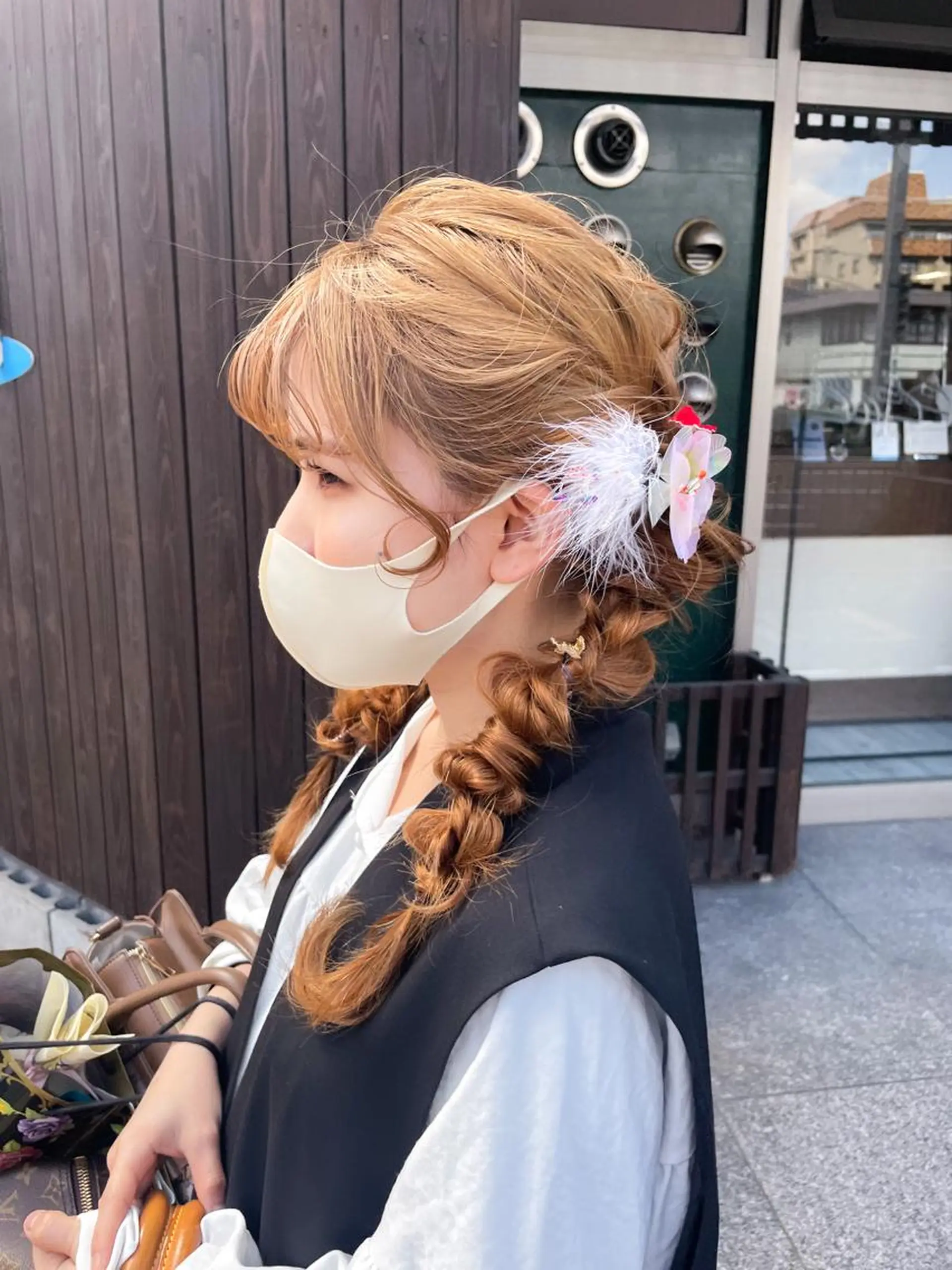 セミロング ヘアアレンジ レイヤー/高橋 みく /池下/千種のヘアスタイル