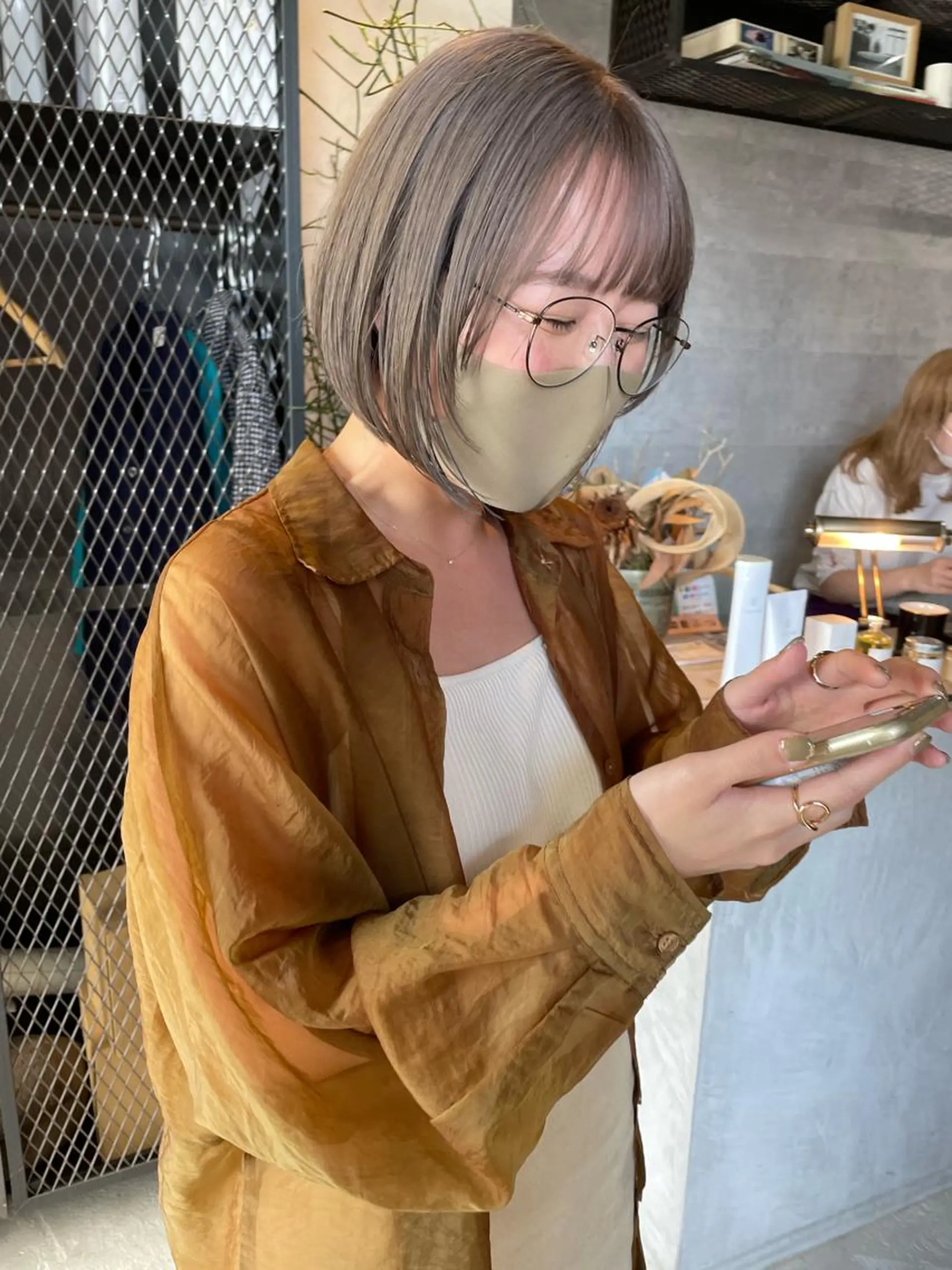 ショート カラー ヘアカラー トリートメント メンズヘア/レイヤー /ボブ山内春輝のヘアスタイル