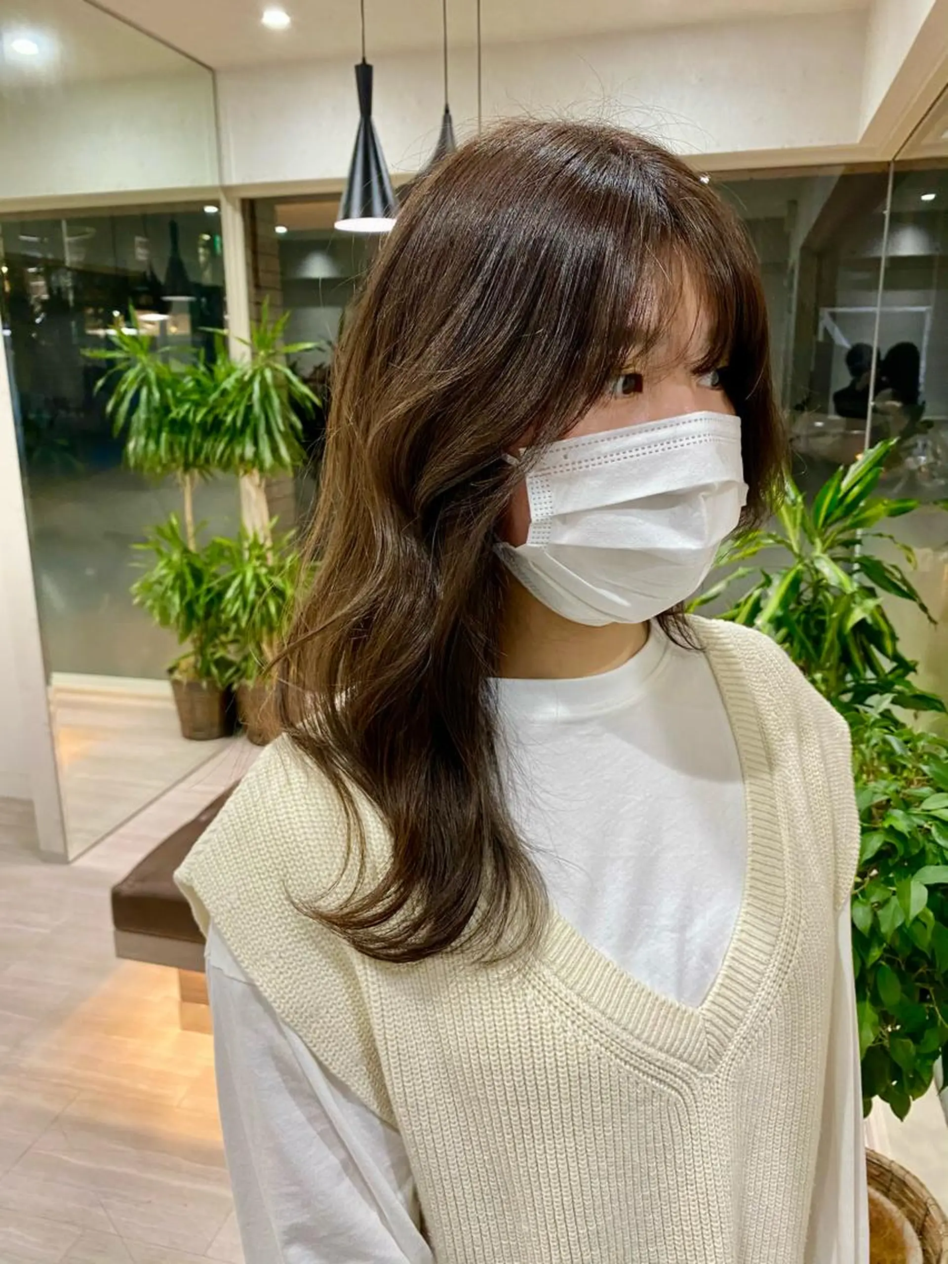 セミロング 韓国風ヘア 【美髪矯正特化】 ズケヤマのヘアスタイル