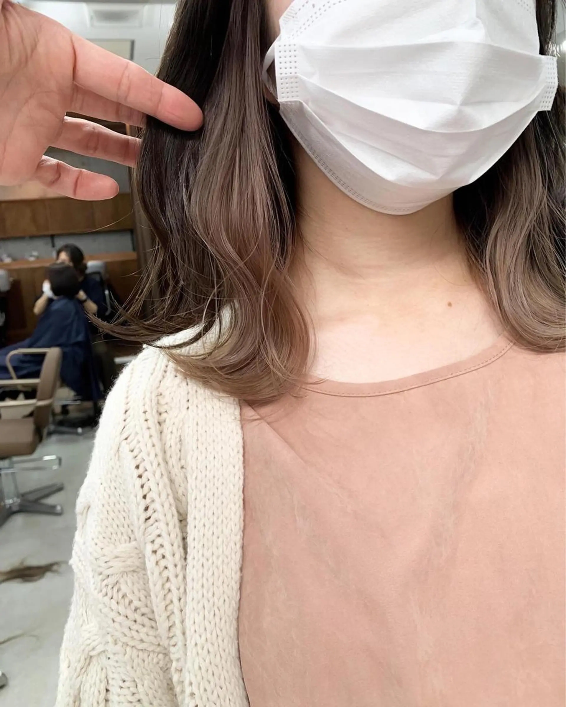 ミディアム カラー カット ヘアカラー トリートメント ボブ×縮毛矯正 ryotaのヘアスタイル