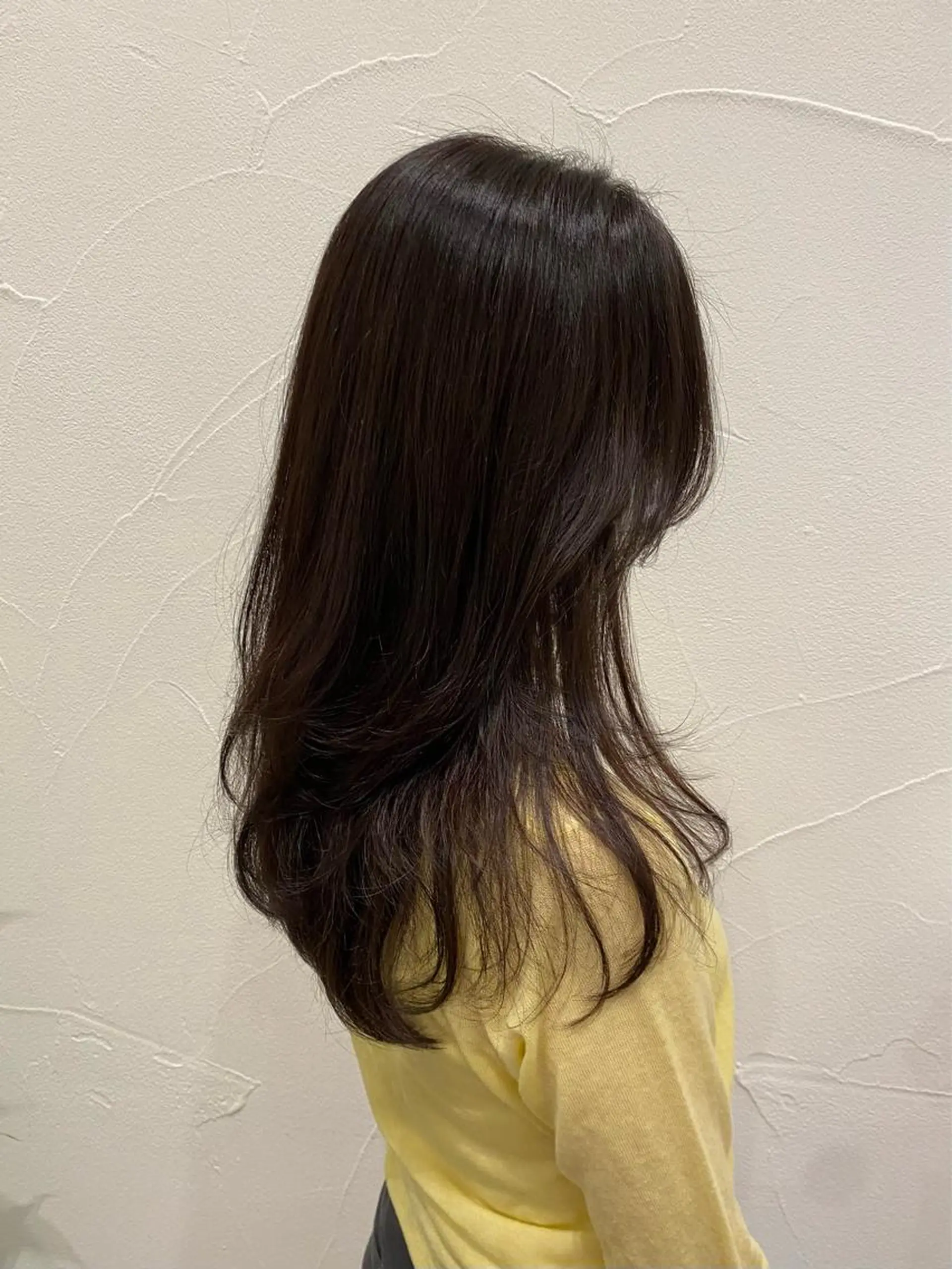 ロング カラー グレージュ モカグレージュ 韓国風ヘア レイヤーカット Ash中目黒店 榊間茜のヘアスタイル