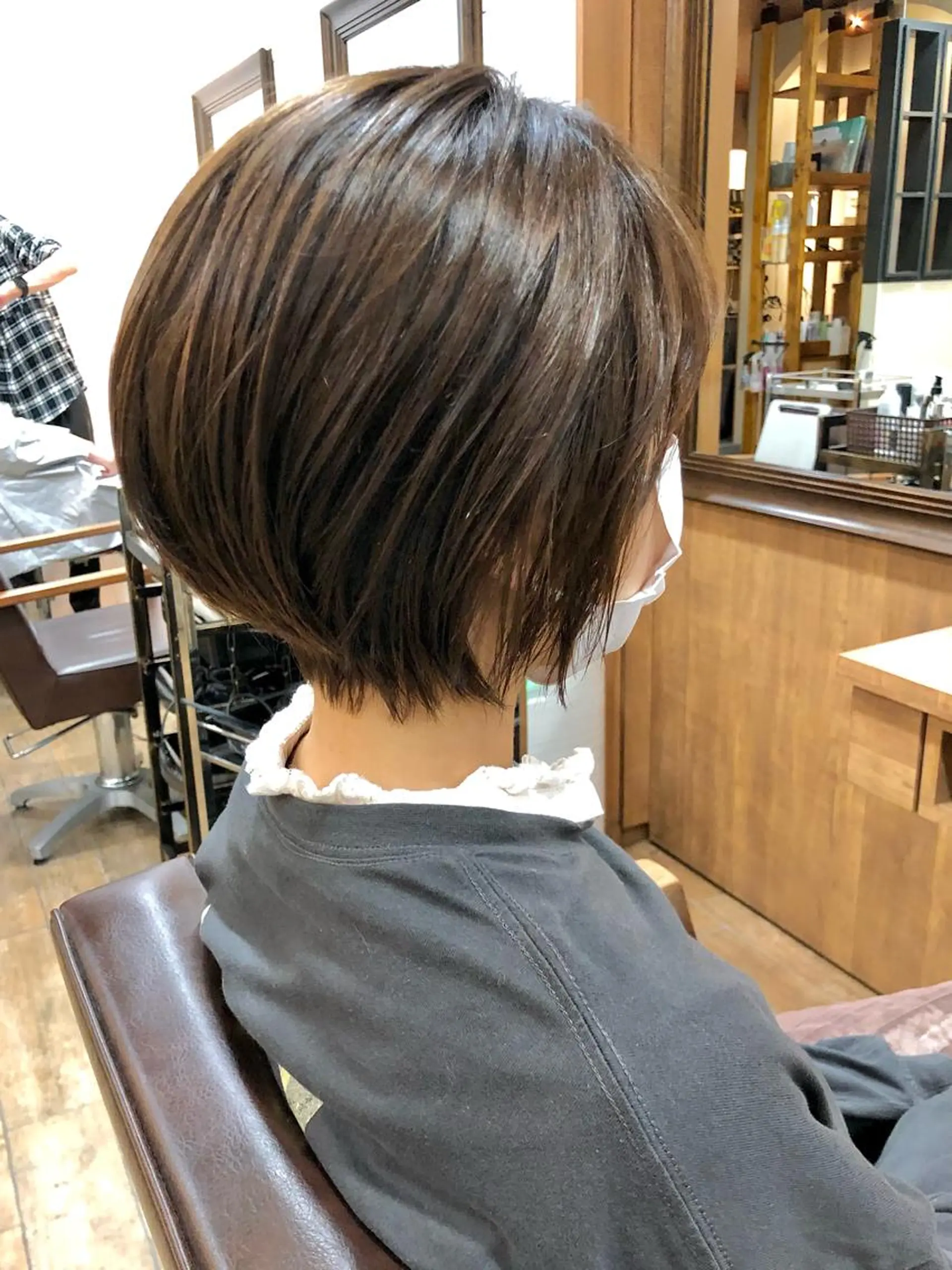 ショート カラー ショート/ボブ/ メンズ/縮毛矯正のヘアスタイル