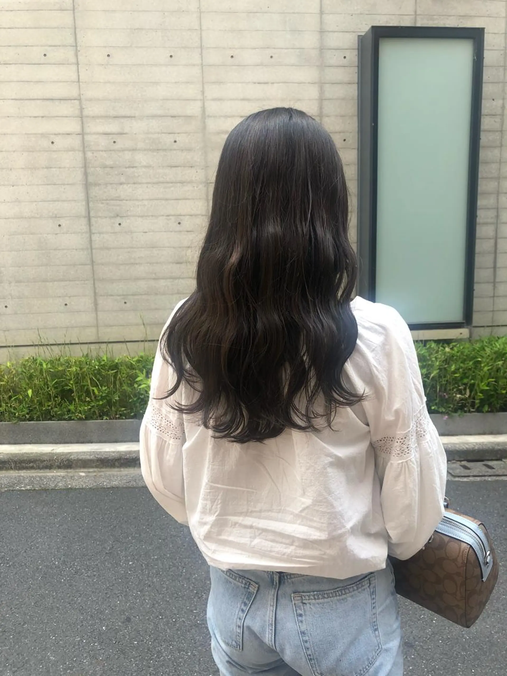 ロング ヘアカラー トリートメント ✨色持ちの良い艶 カラー✨蟹江真世のヘアスタイル