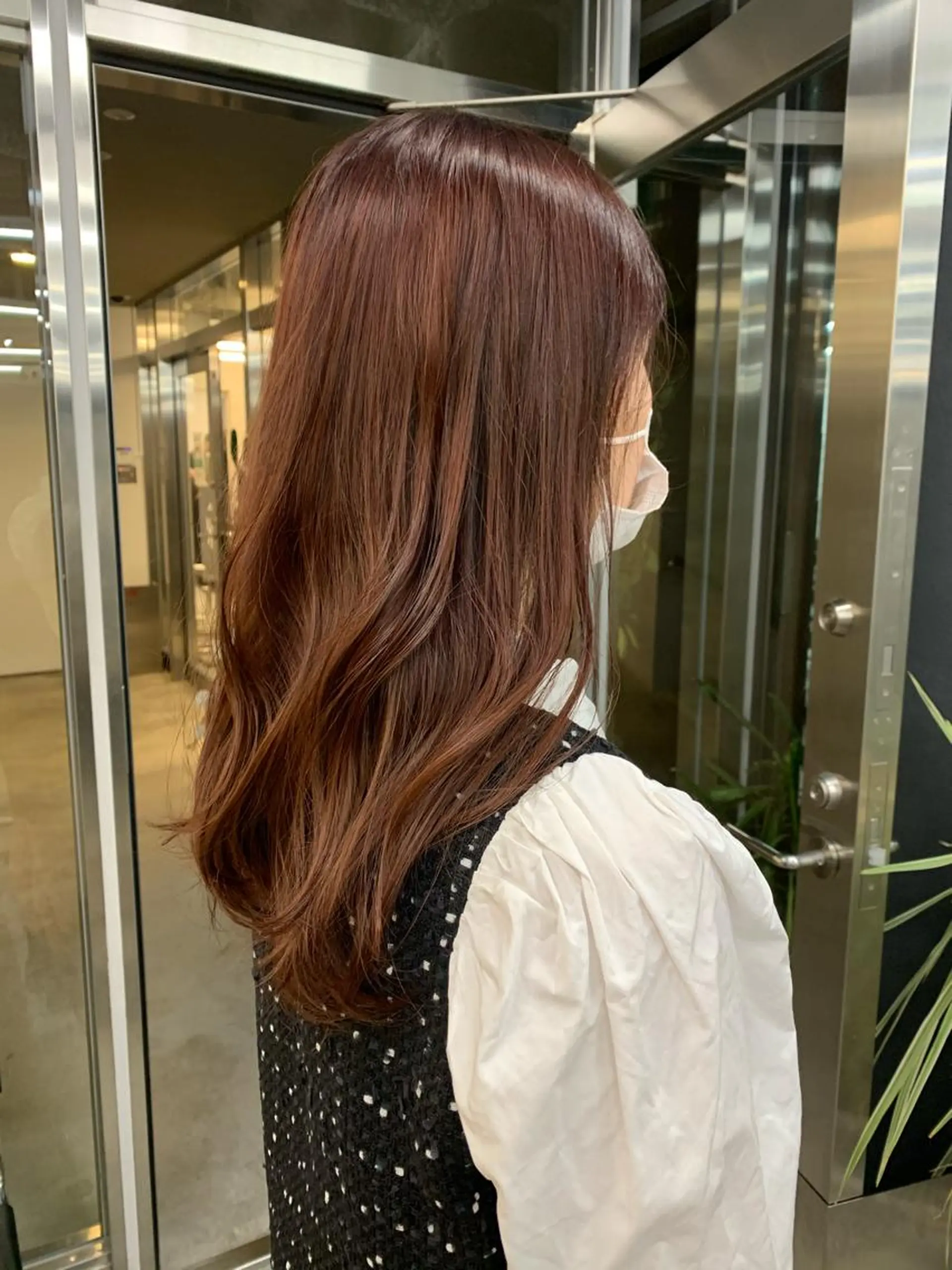 ミディアム カラー 透明感/オリーブ/ グレージュ/YUKAのヘアスタイル