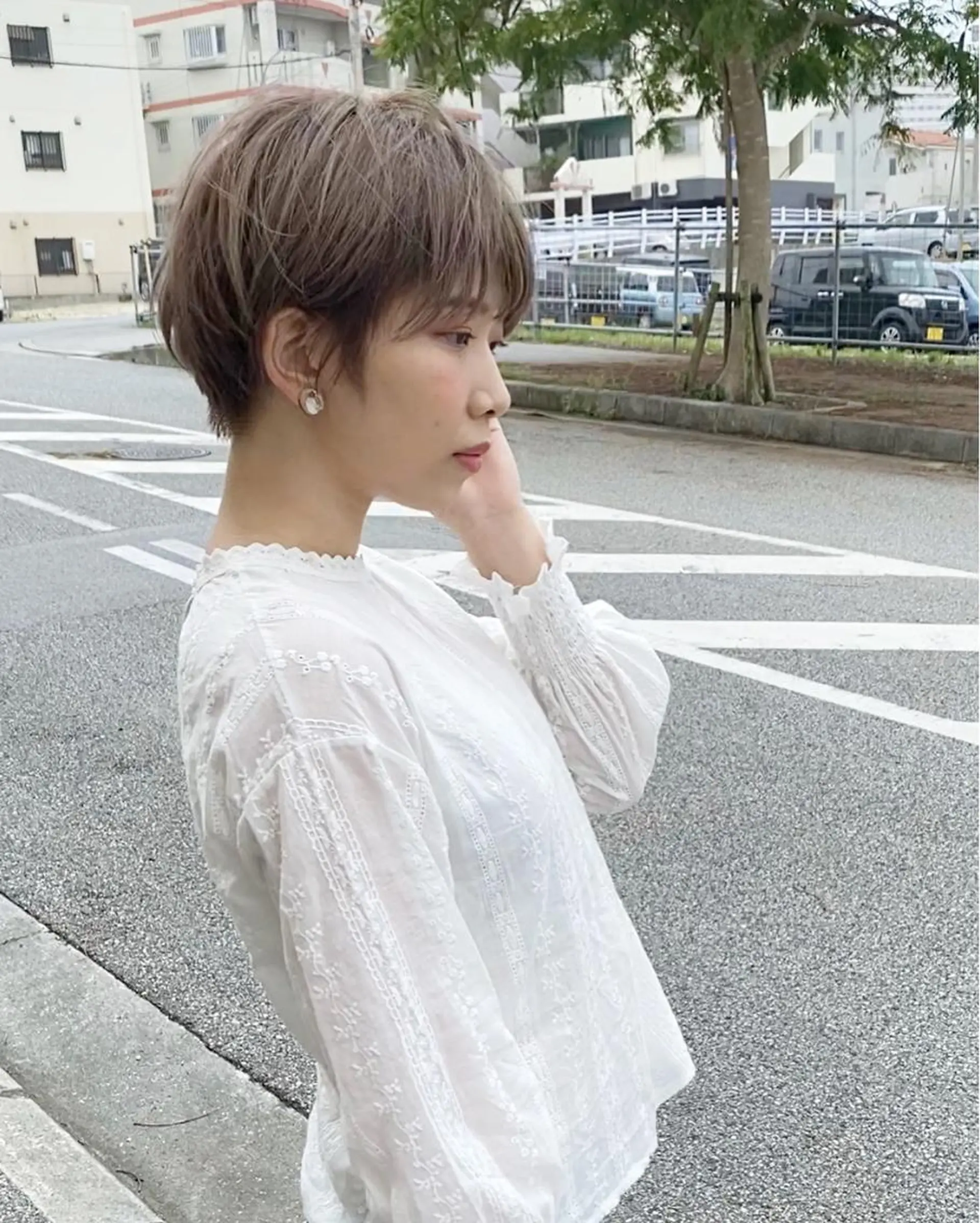 ショート カラー ショートヘア カット ヘアカラー grand juteのヘアスタイル