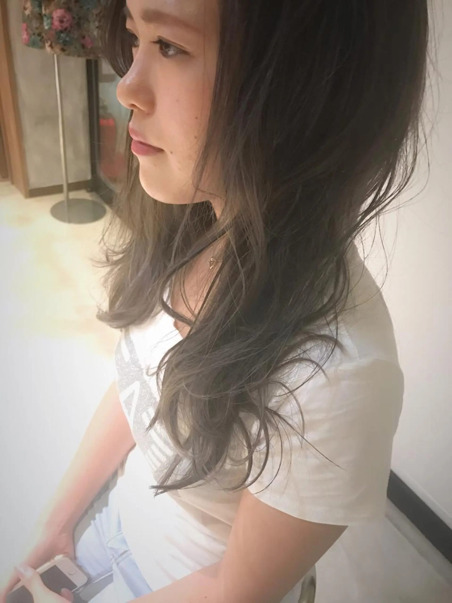 ロング カラー シルバー 松村 崇弘のヘアスタイル