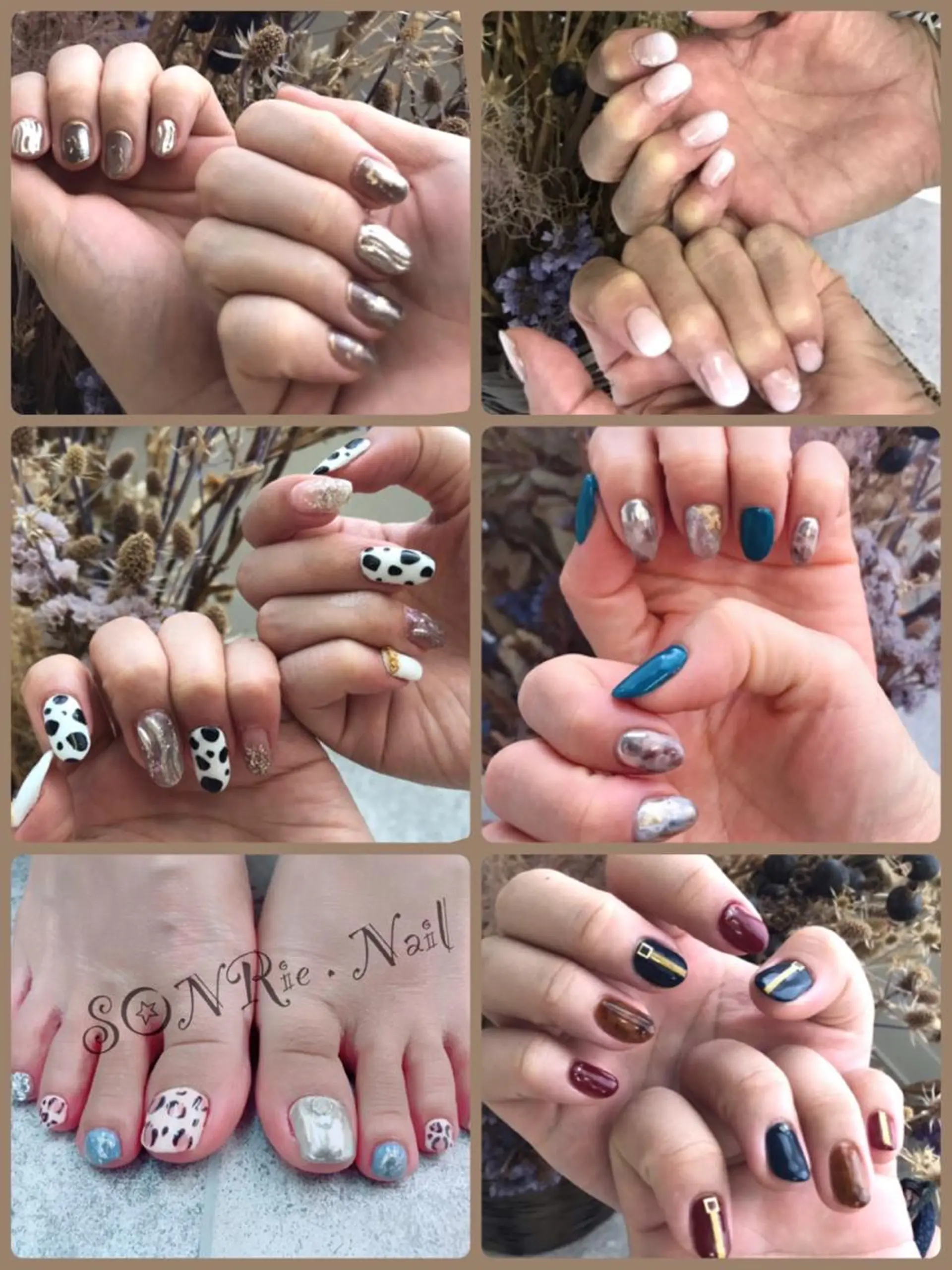 ネイル アートネイル ブルー ジェルネイル スカルプネイル 豊橋美容院 ソンリエのヘアスタイル