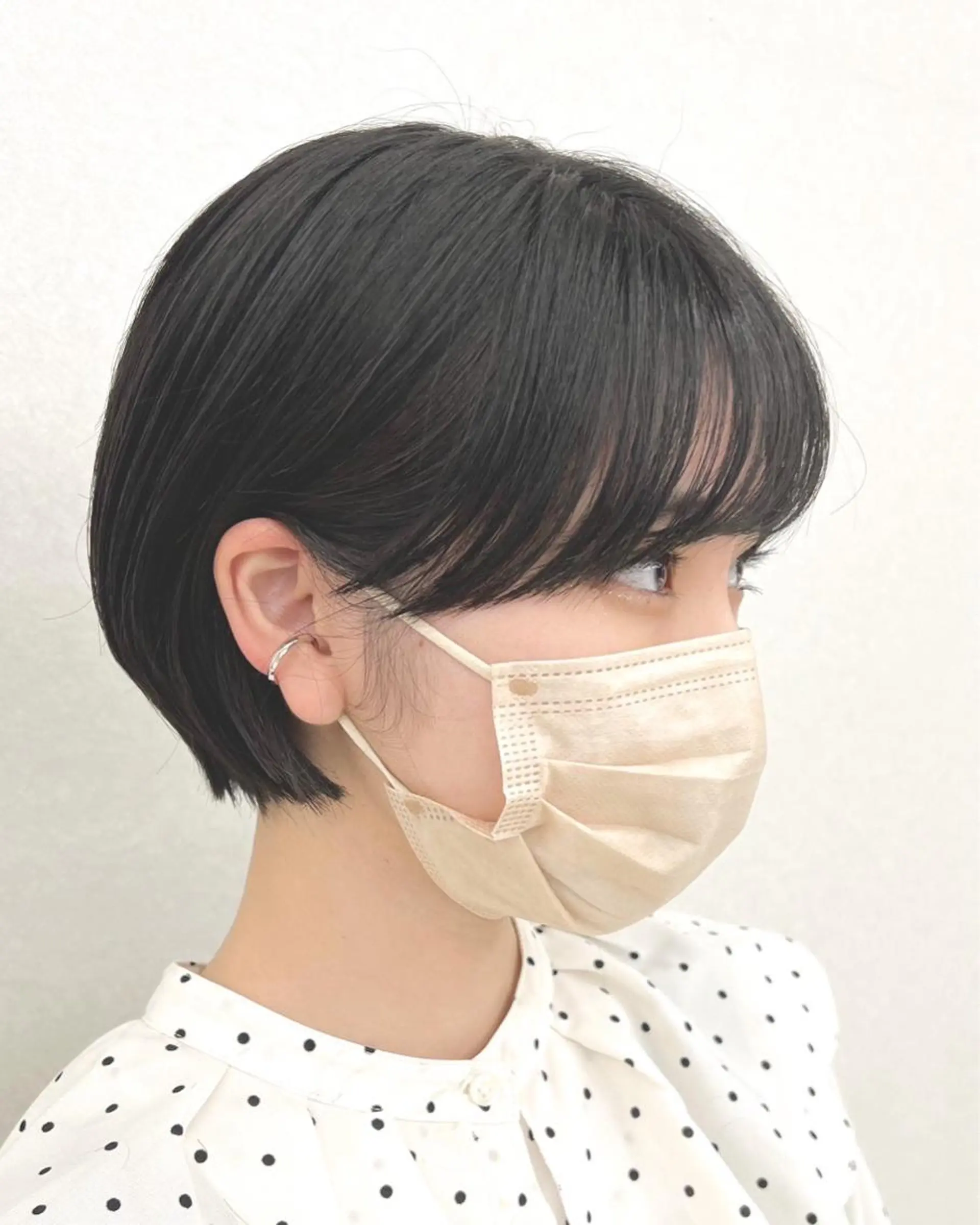 ショート ショートヘア 小顔カット前髪 顔周りカット林亮佑のヘアスタイル