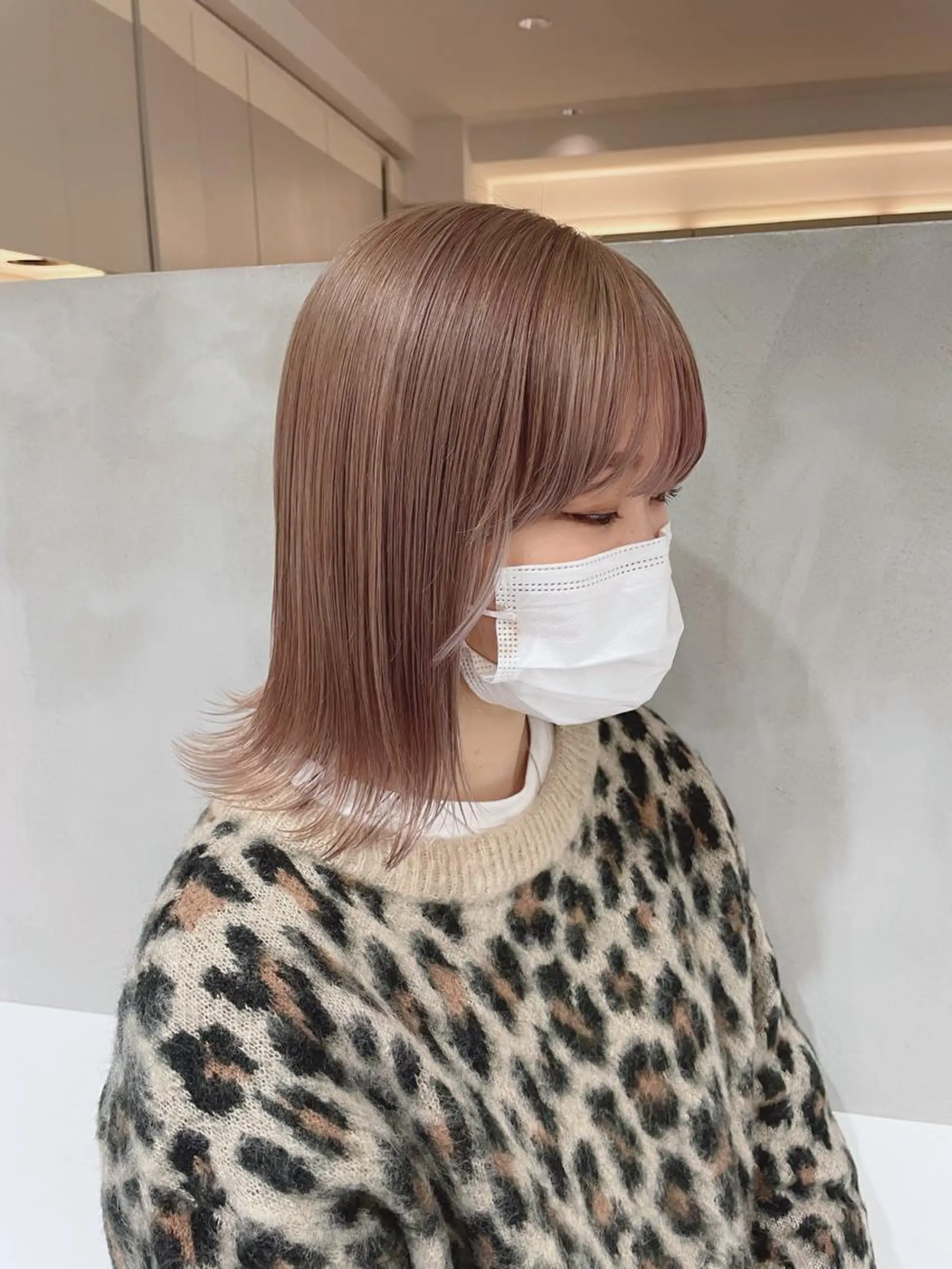 ミディアム ヘアカラー トリートメント ヘッドスパ ヘアセット オリーブ カラー✨有坂映哉のヘアスタイル