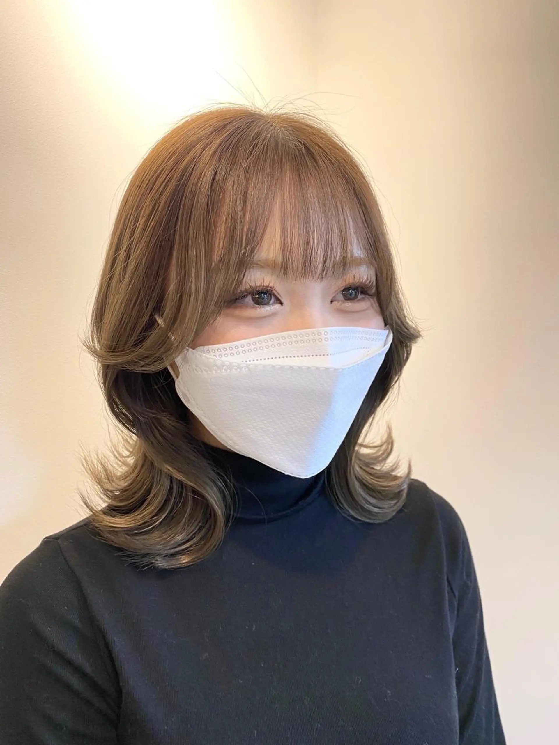 ミディアム カラー カット ヘアカラー トリートメント 和歌山韓国ヘア🌙 MOEのヘアスタイル