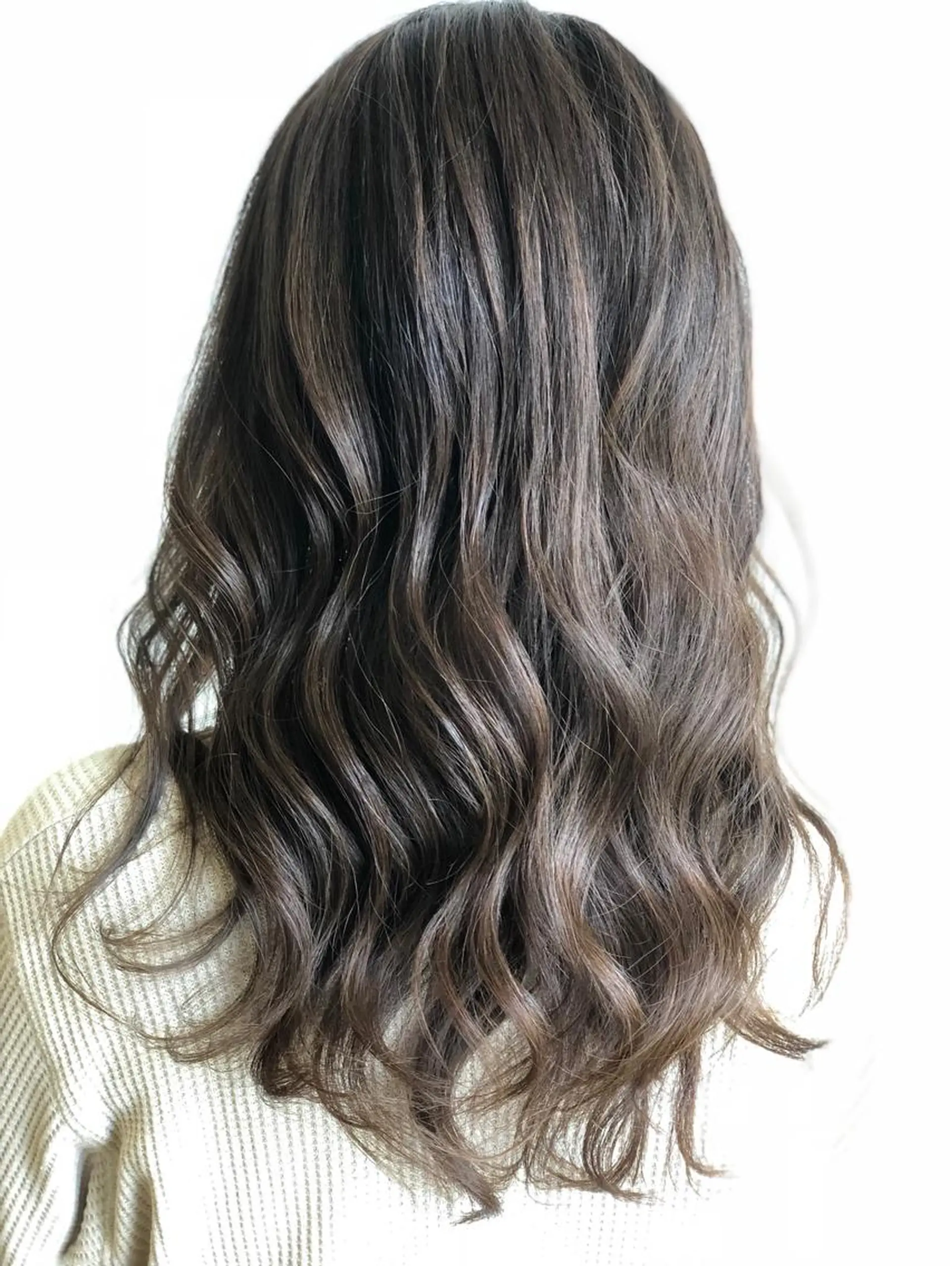 セミロング カット ヘアカラー トリートメント 美髪大人hair |  土井のヘアスタイル