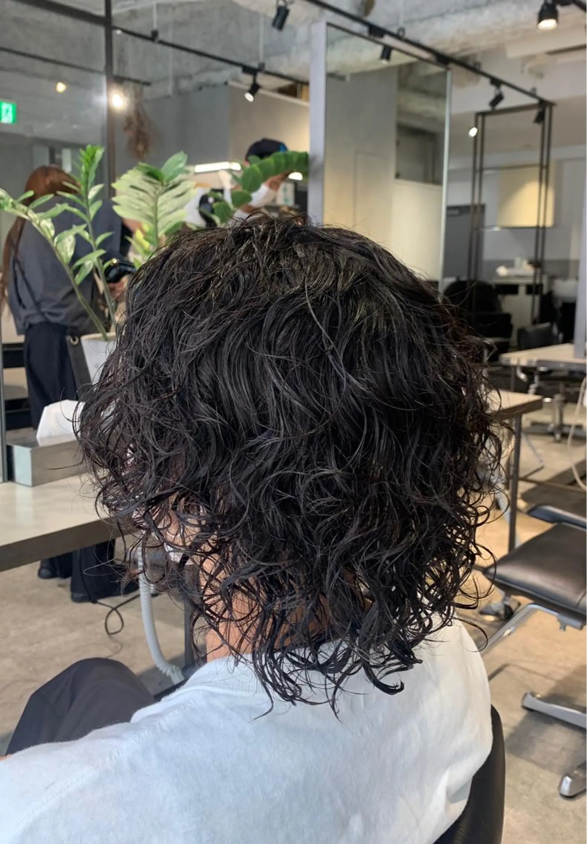 ミディアム パーマ カット パーマ 園田 将士のヘアスタイル