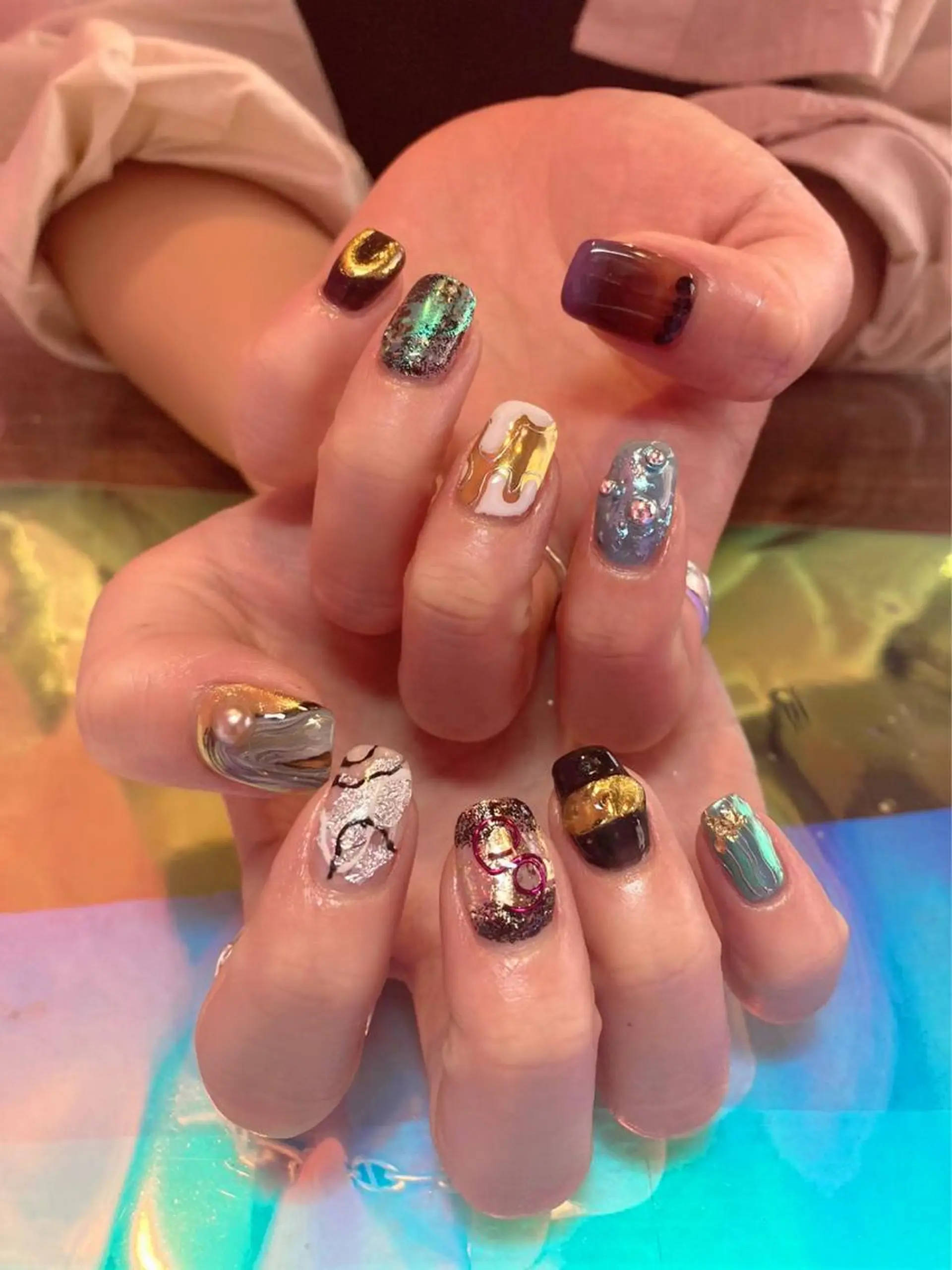 ネイル ハンドネイル kirakira omemeのネイルデザイン