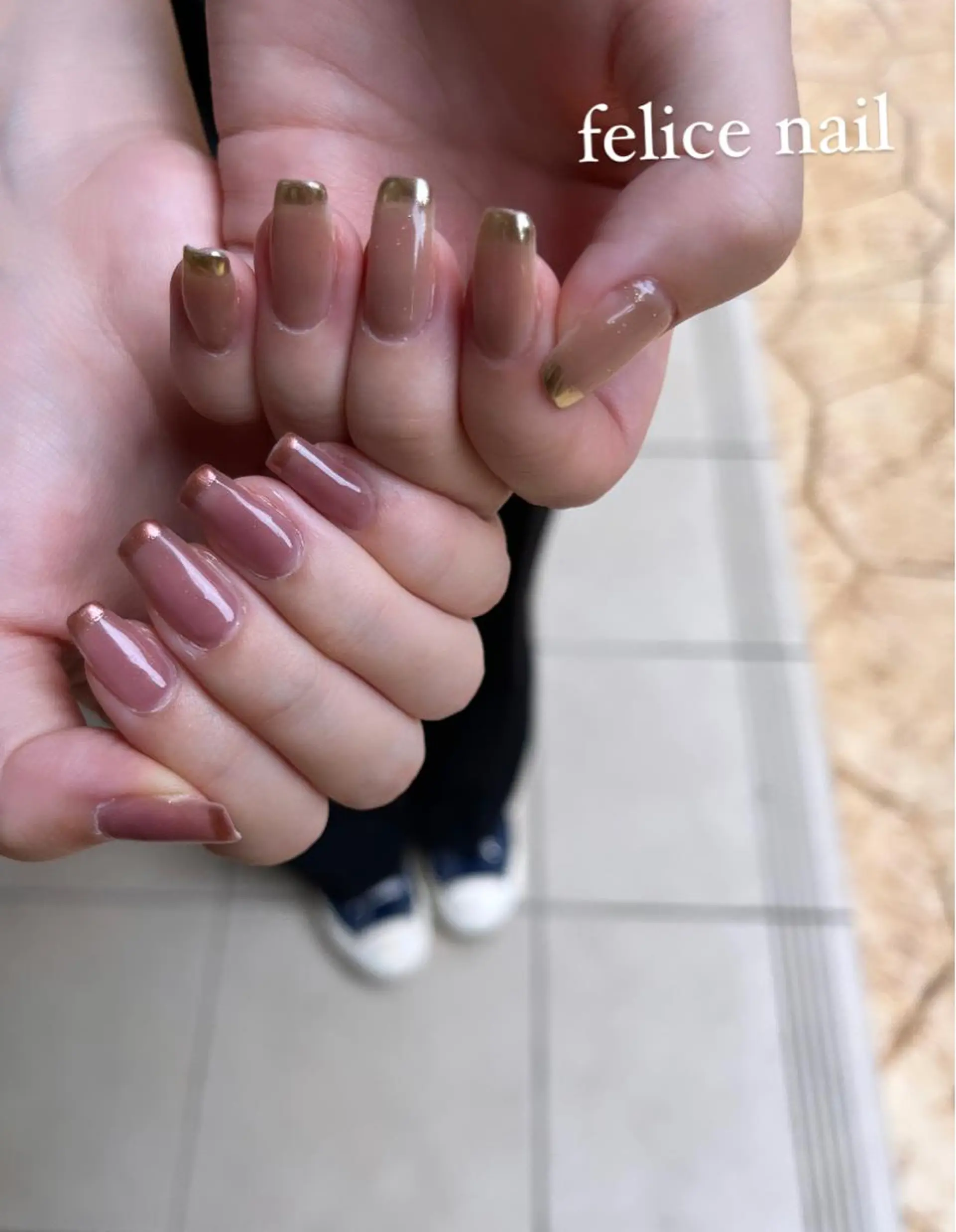 ネイル フレンチネイル シンプルネイル felice nailのネイルデザイン